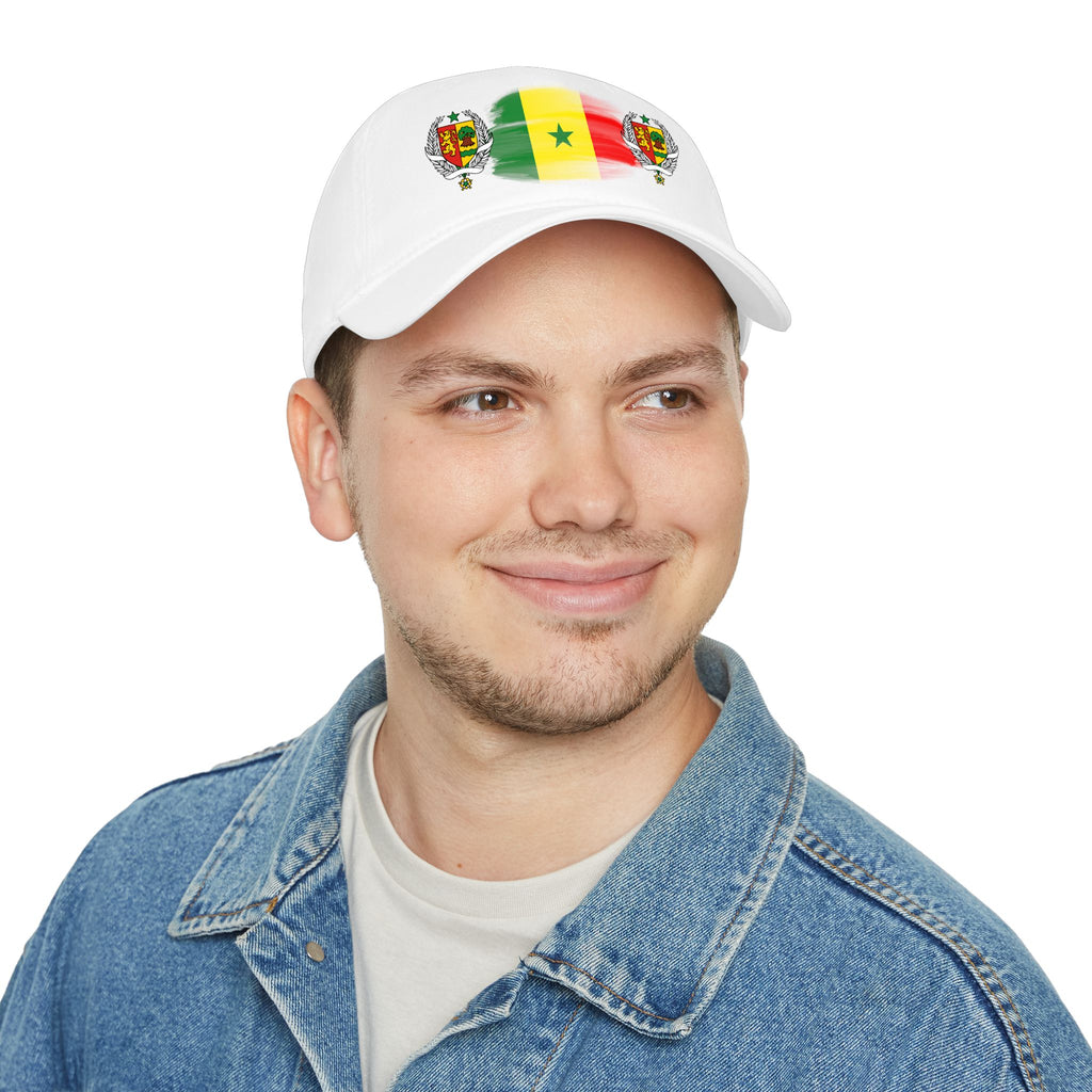 Senegal Flag Baseball Cap – Painted Flag Design with Coat of Arms