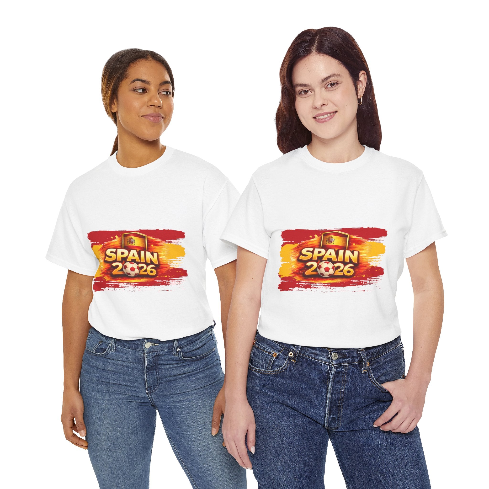 Spain 2026 Soccer Fan T‑Shirt — Spanish Flag Cup Supporter Tee