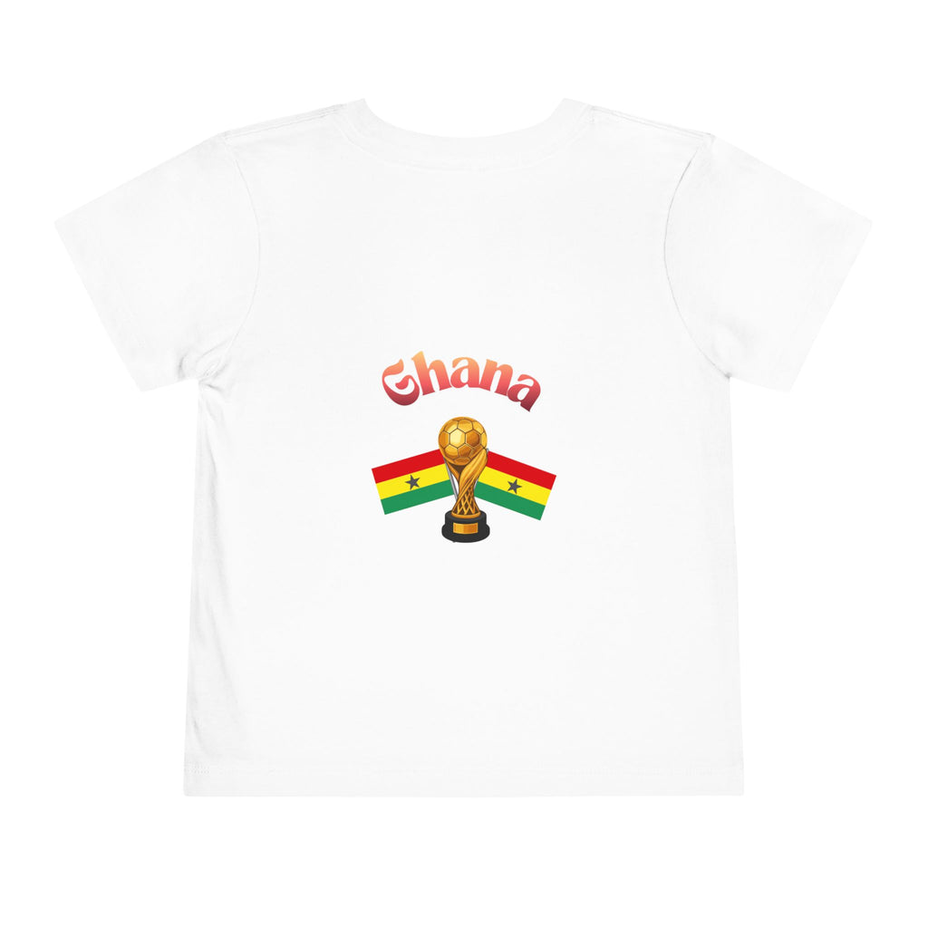 Ghana Flag Toddler Tee — 'Ghana' Cup Trophy Kids Shirt