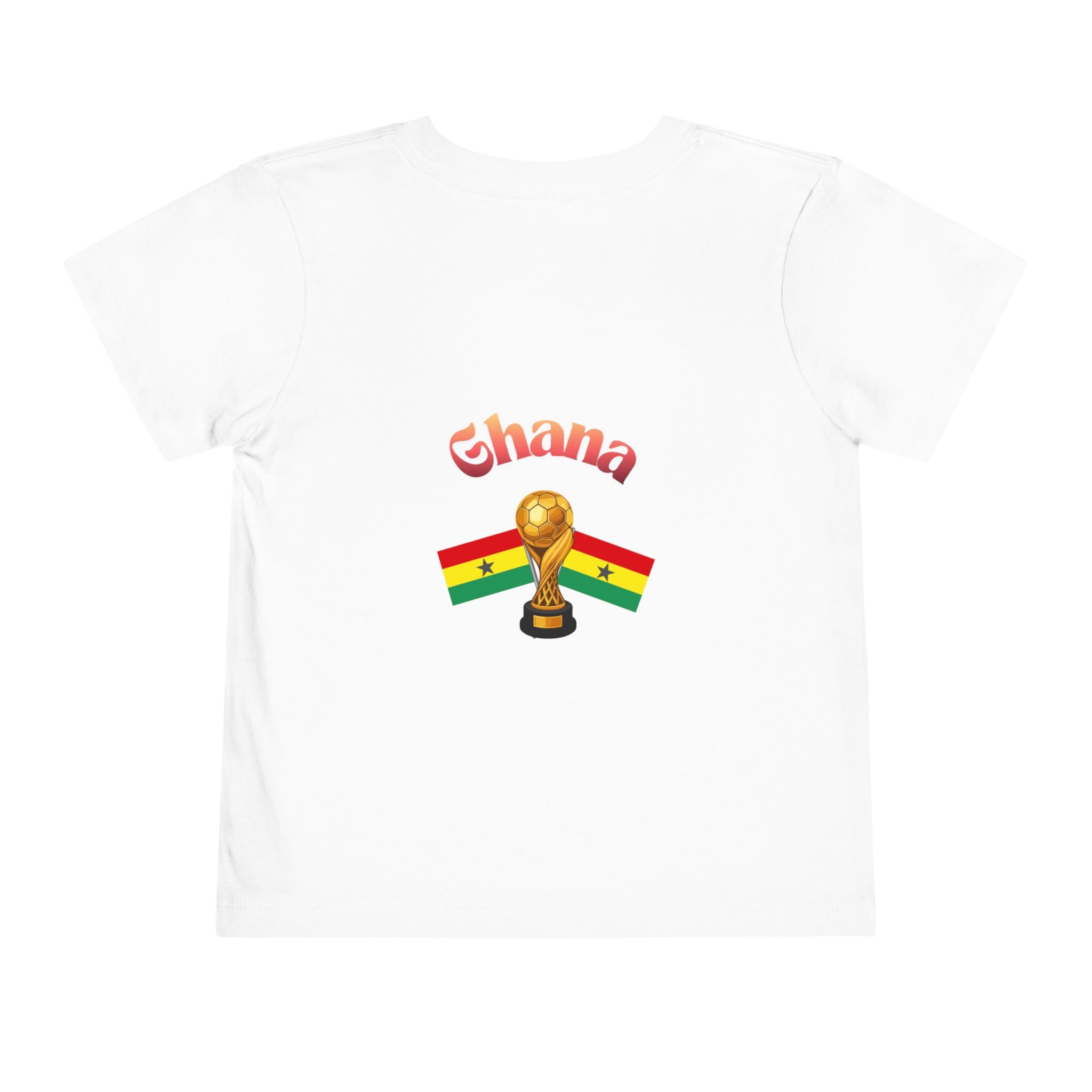 Ghana Flag Toddler Tee — 'Ghana' Cup Trophy Kids Shirt