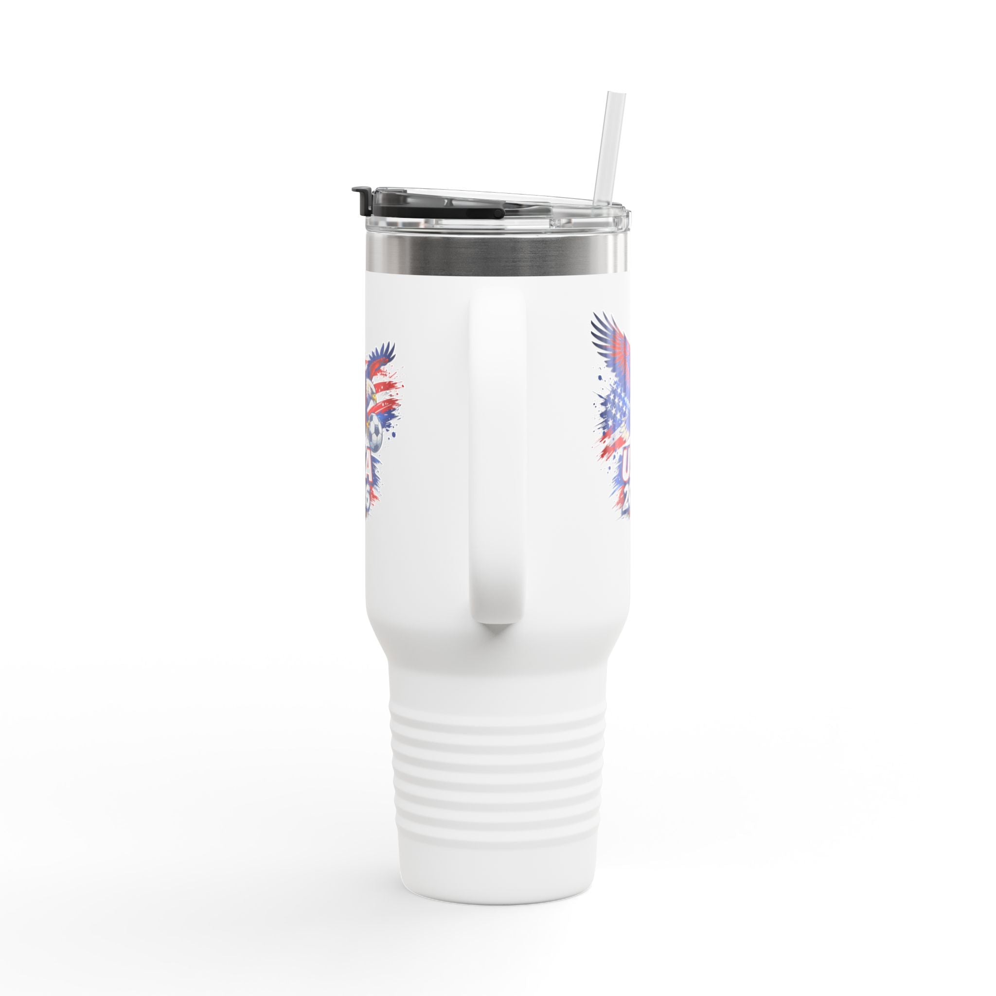 40oz Insulated Travel Mug — Patriotic USA 2026 Eagle Design