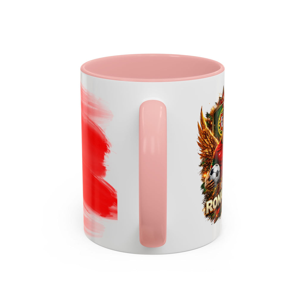 Portugal Flag Accent Coffee Mug — Painted Portuguese Crest Design (11/15oz)