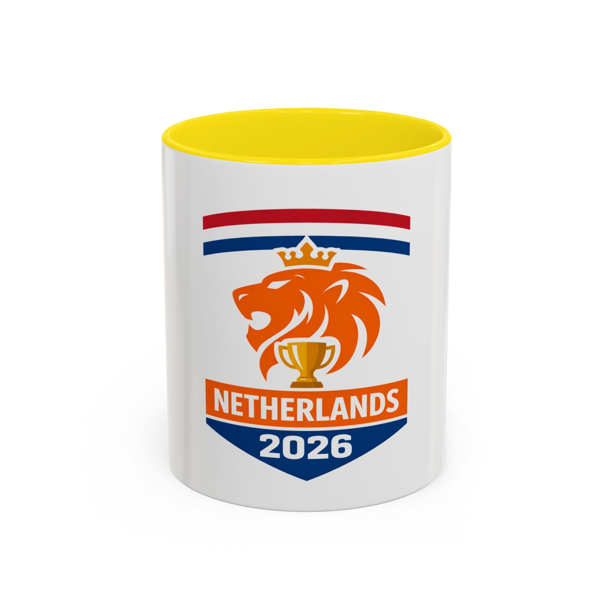 Netherlands 2026 Lion Crest Coffee Mug — Dutch Soccer Fan Gift