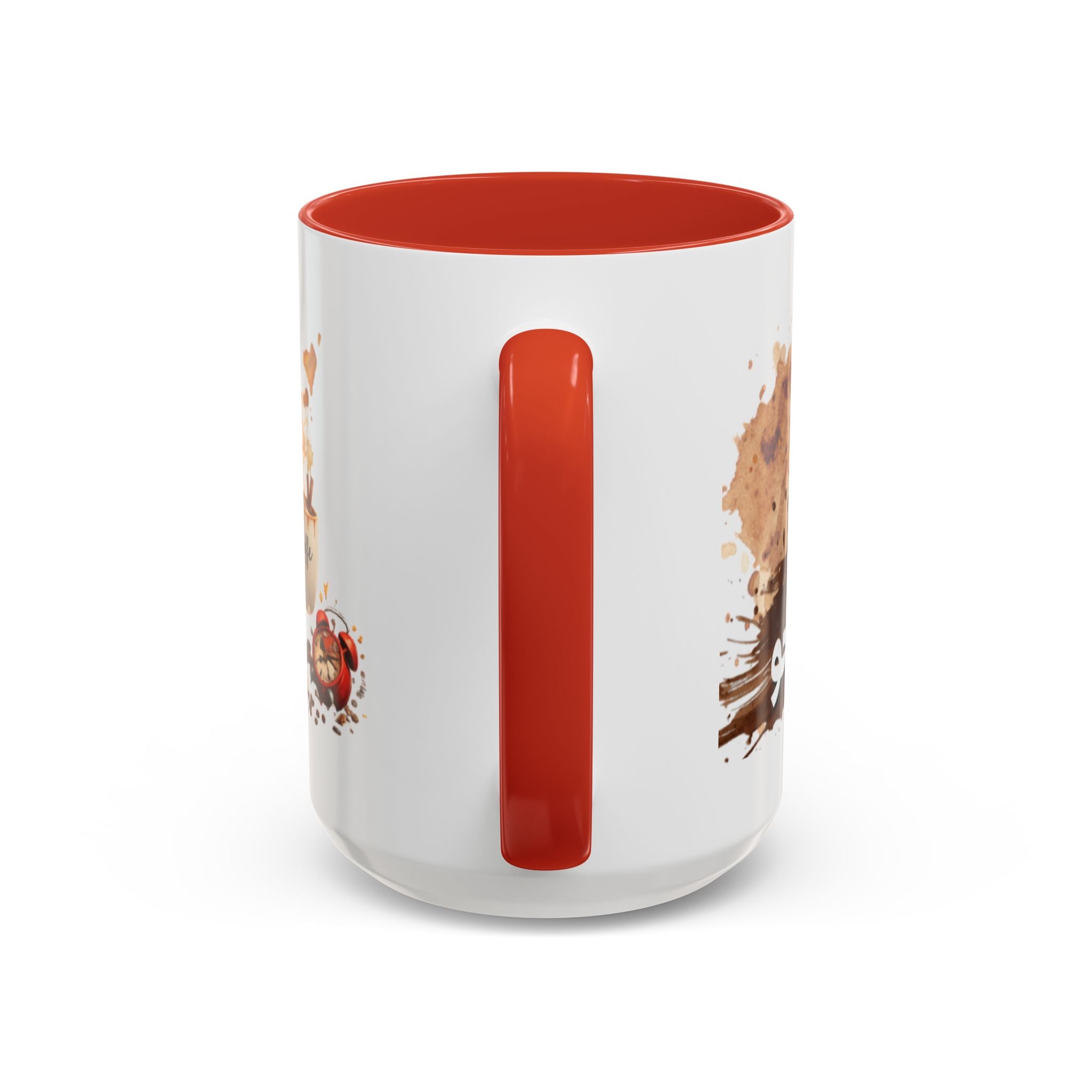 Cute Coffee Girl Accent Mug — Arabic Script Coffee Design (11/15oz)