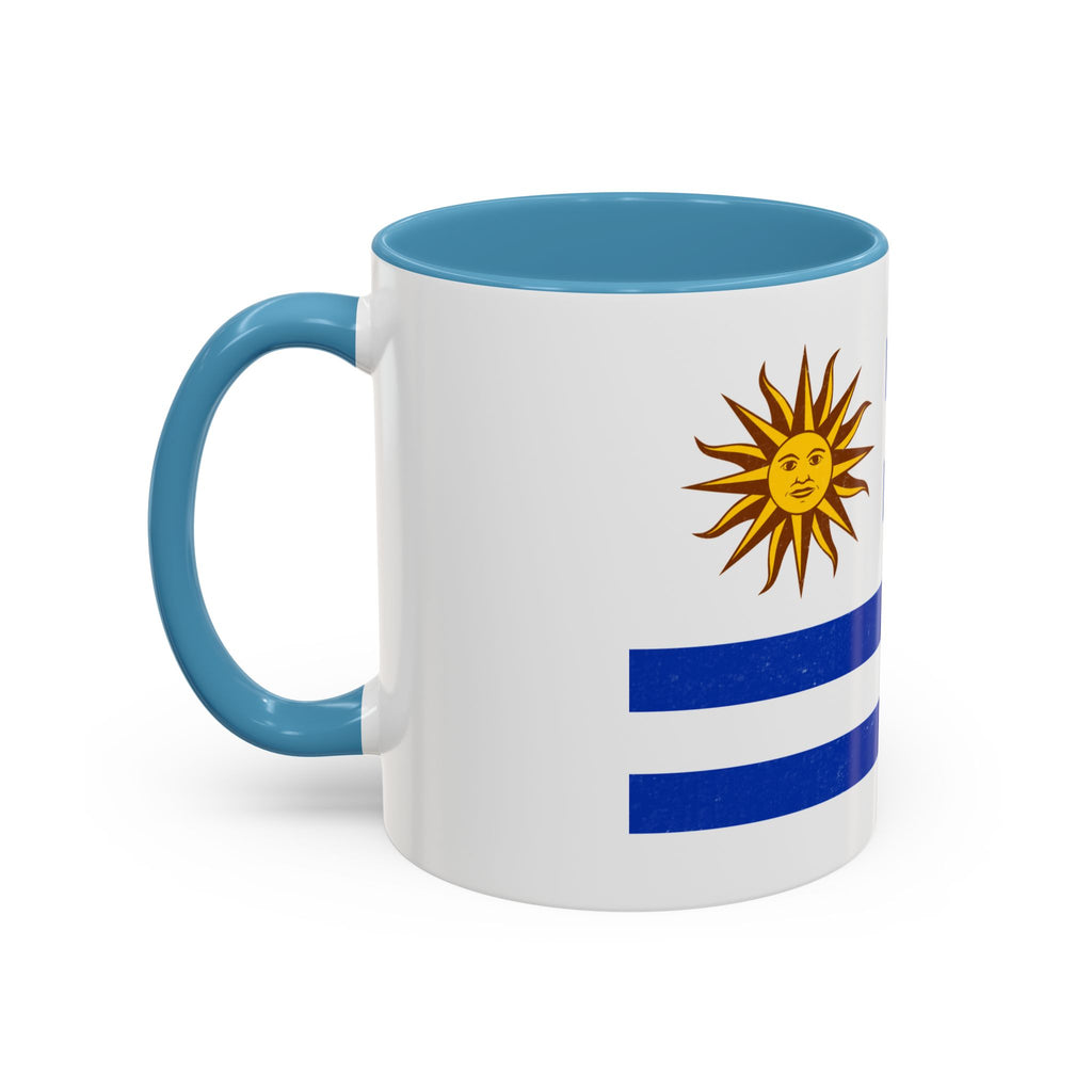 Uruguay Flag Accent Coffee Mug – Blue Stripes with Sun of May, 11oz & 15oz
