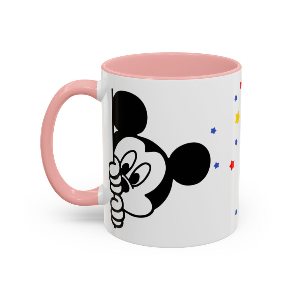 Mickey Mouse Accent Coffee Mug – Stars Pattern (11 oz)