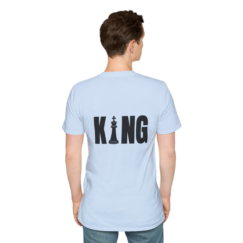 King Chess Piece T-Shirt — Bold Back Graphic for Chess Players & Fans