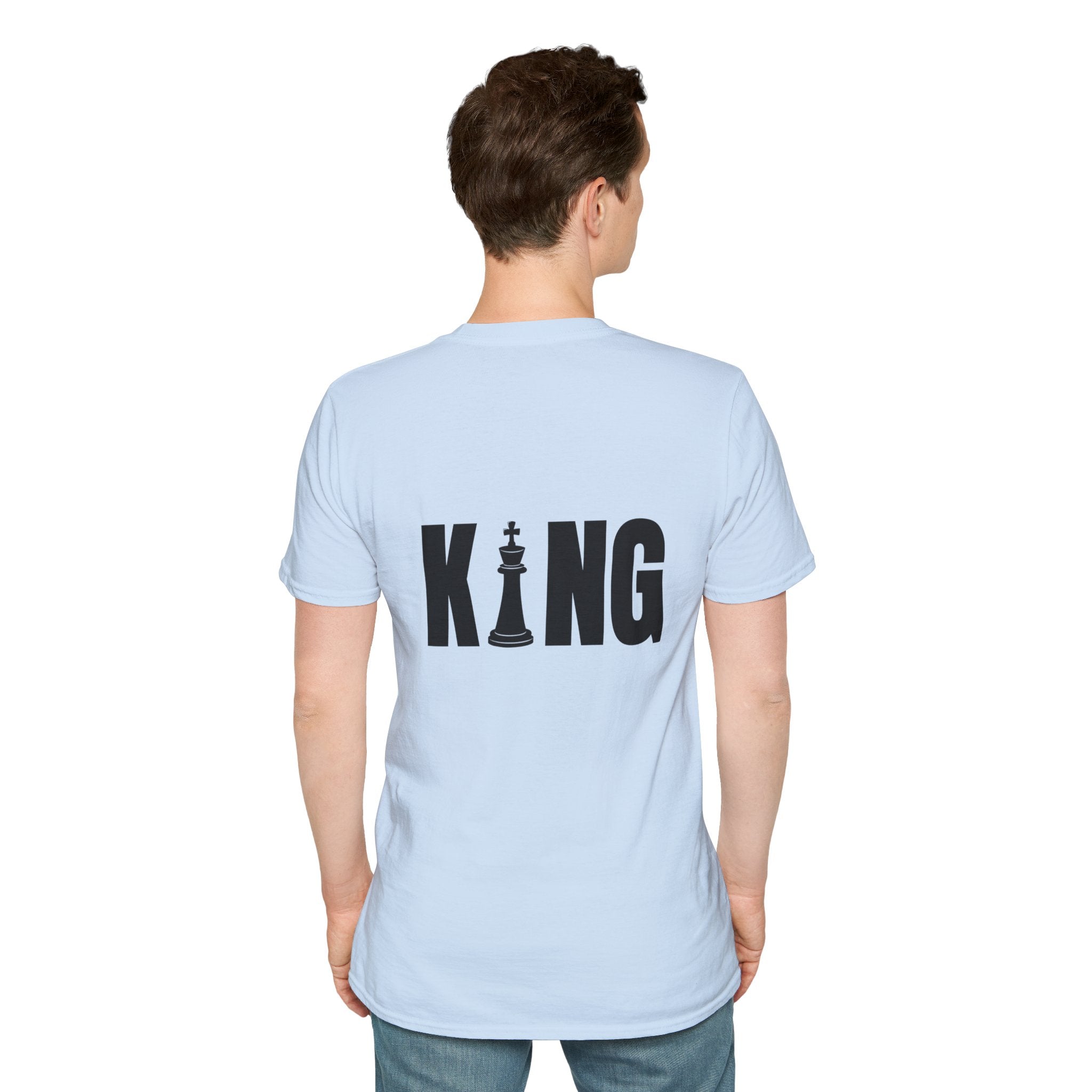 King Chess Piece T-Shirt — Bold Back Graphic for Chess Players & Fans