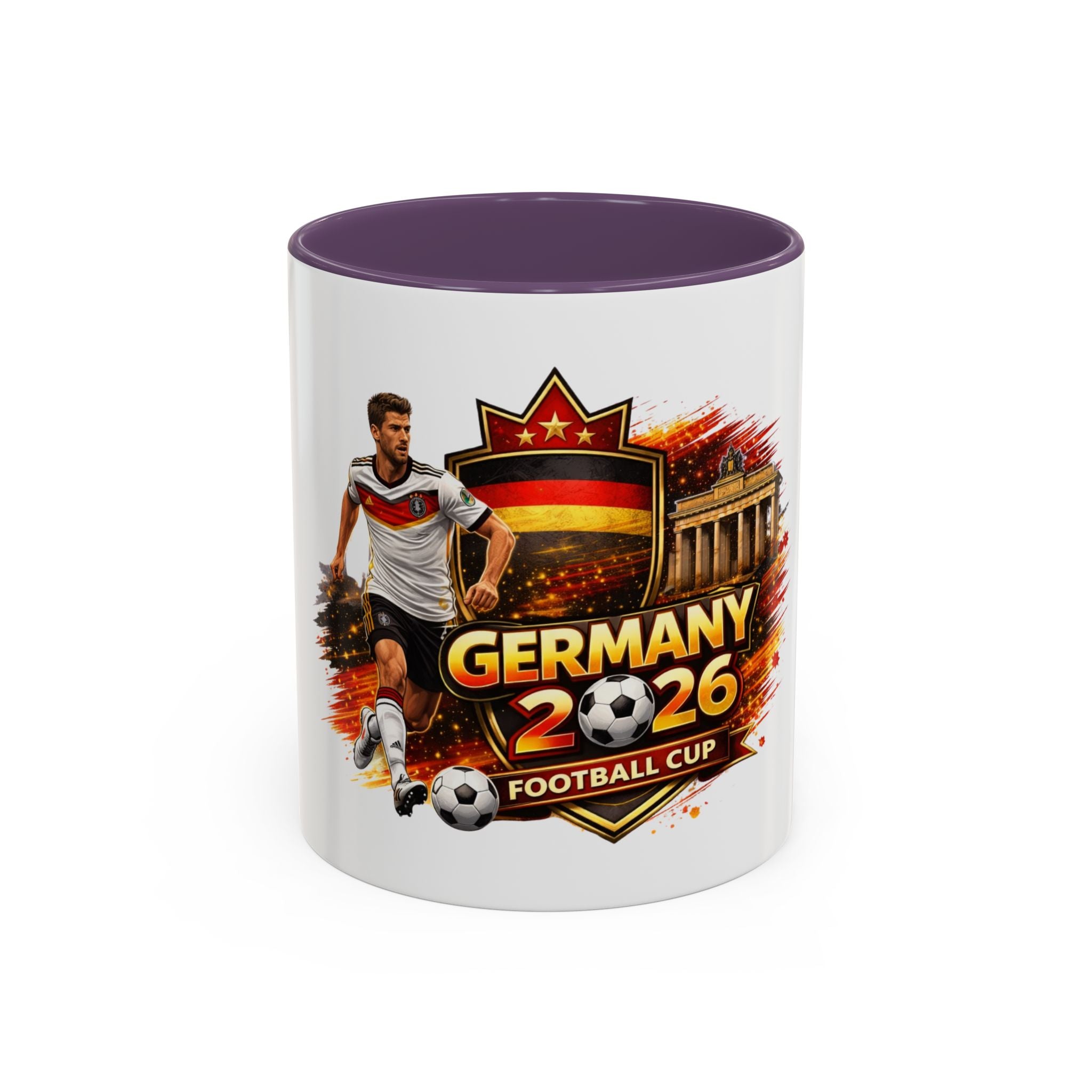 Germany 2026 Football Cup Coffee Mug – Soccer Fan Germany 2026 Accent Mug