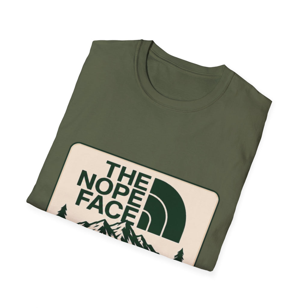 The Nope Face Unisex T-Shirt — 'Not Leaving the House Ever' Graphic Tee