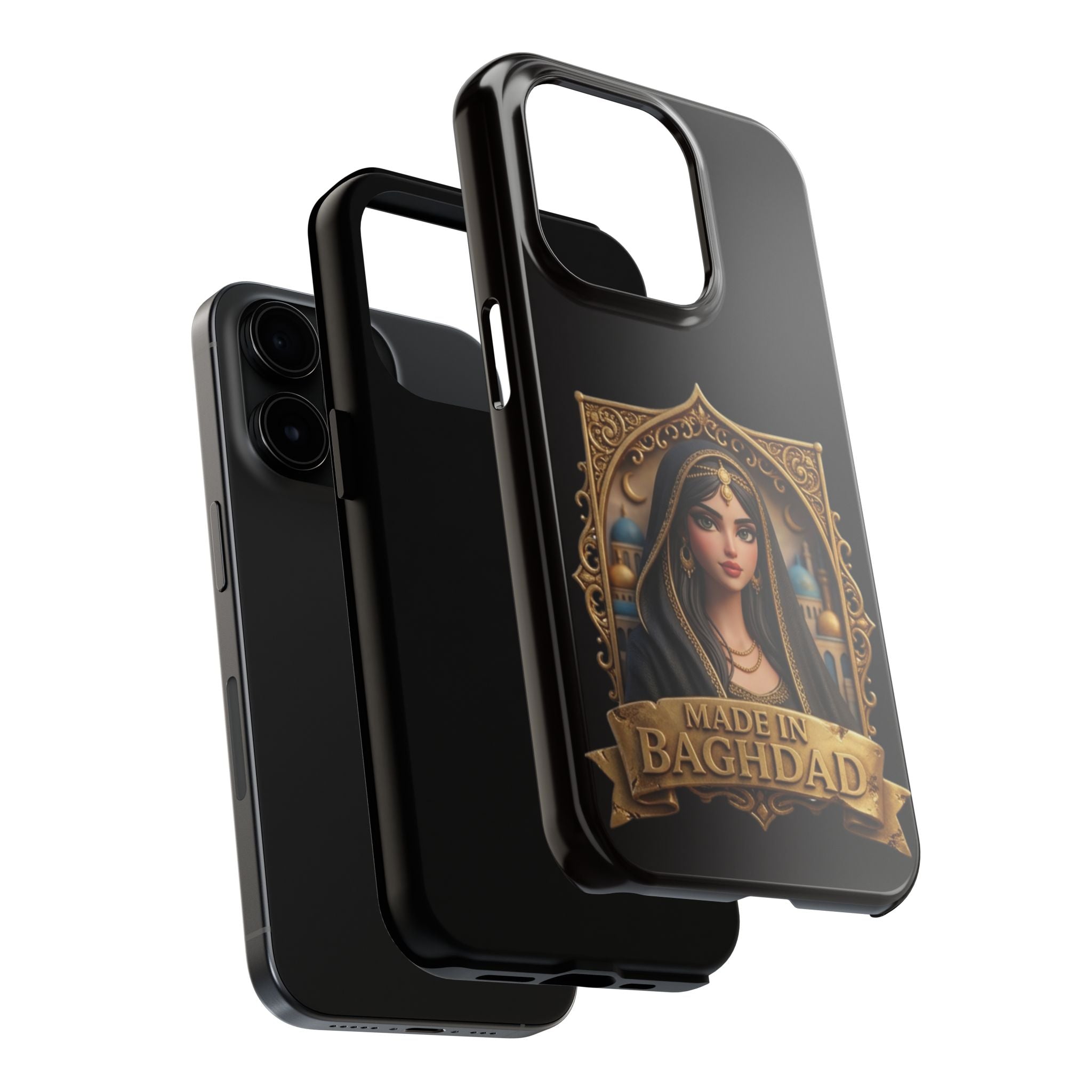 Made in Baghdad Phone Case — Elegant Middle Eastern Portrait Tough Protective Case