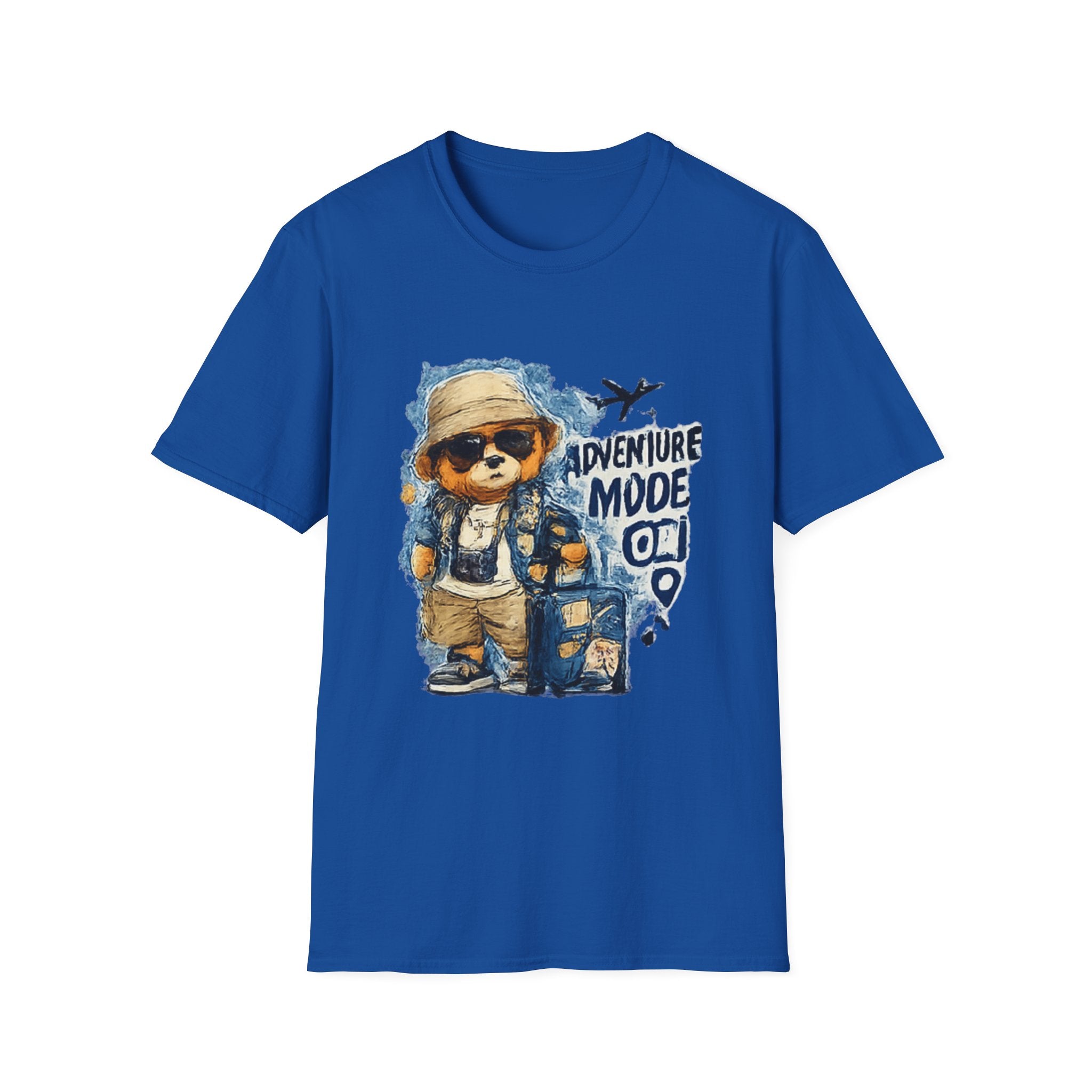 Adventure Mode On T-Shirt — Cute Travel Bear Graphic Tee