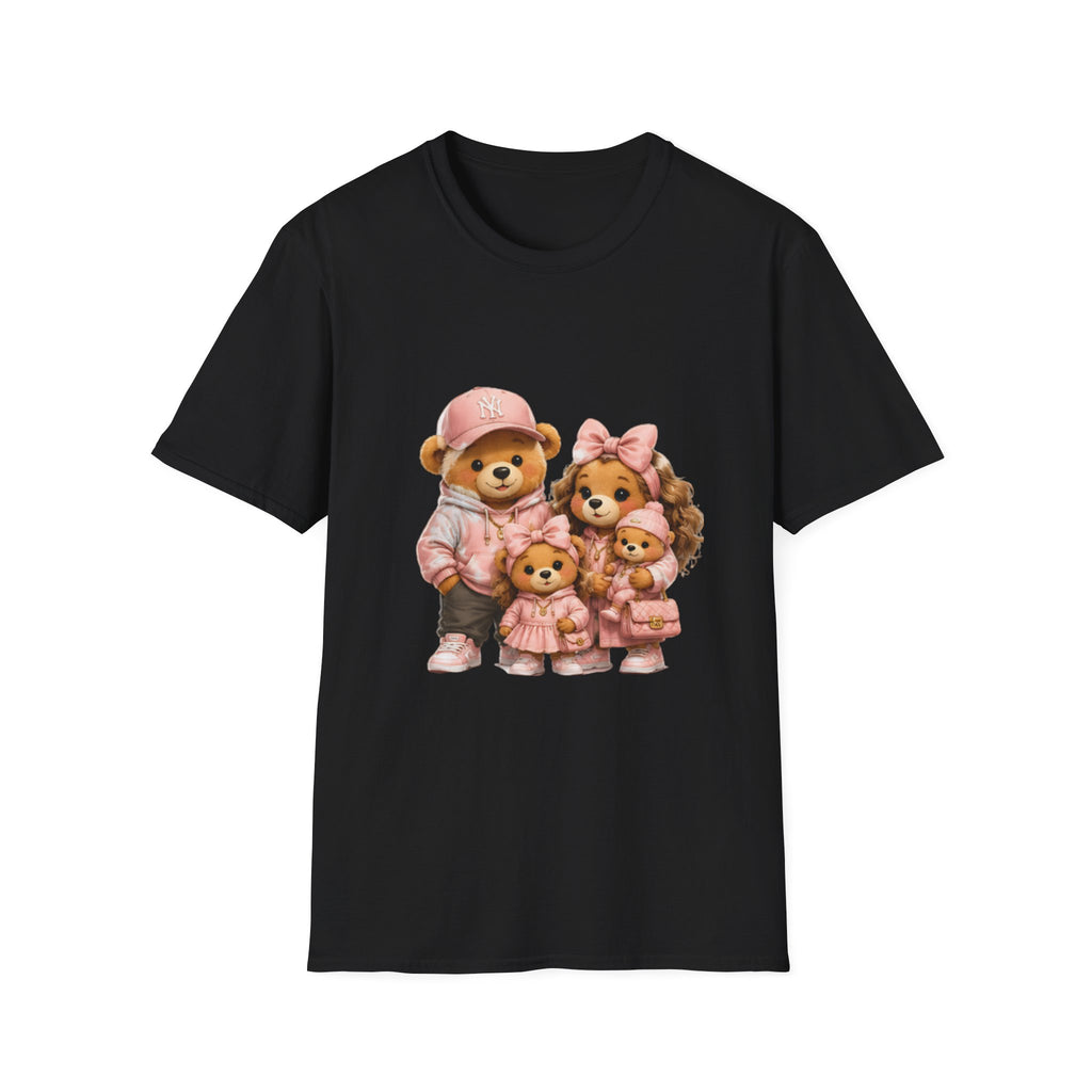 Cute Bear Family unisex T-Shirt — Matching Pink Teddy Family Graphic Tee