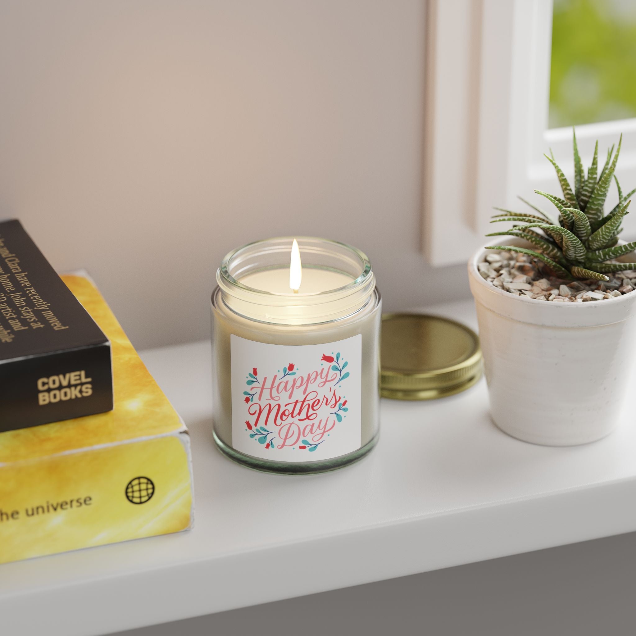 Mother's Day Scented Candle — Coconut Apricot Wax (4oz & 9oz)