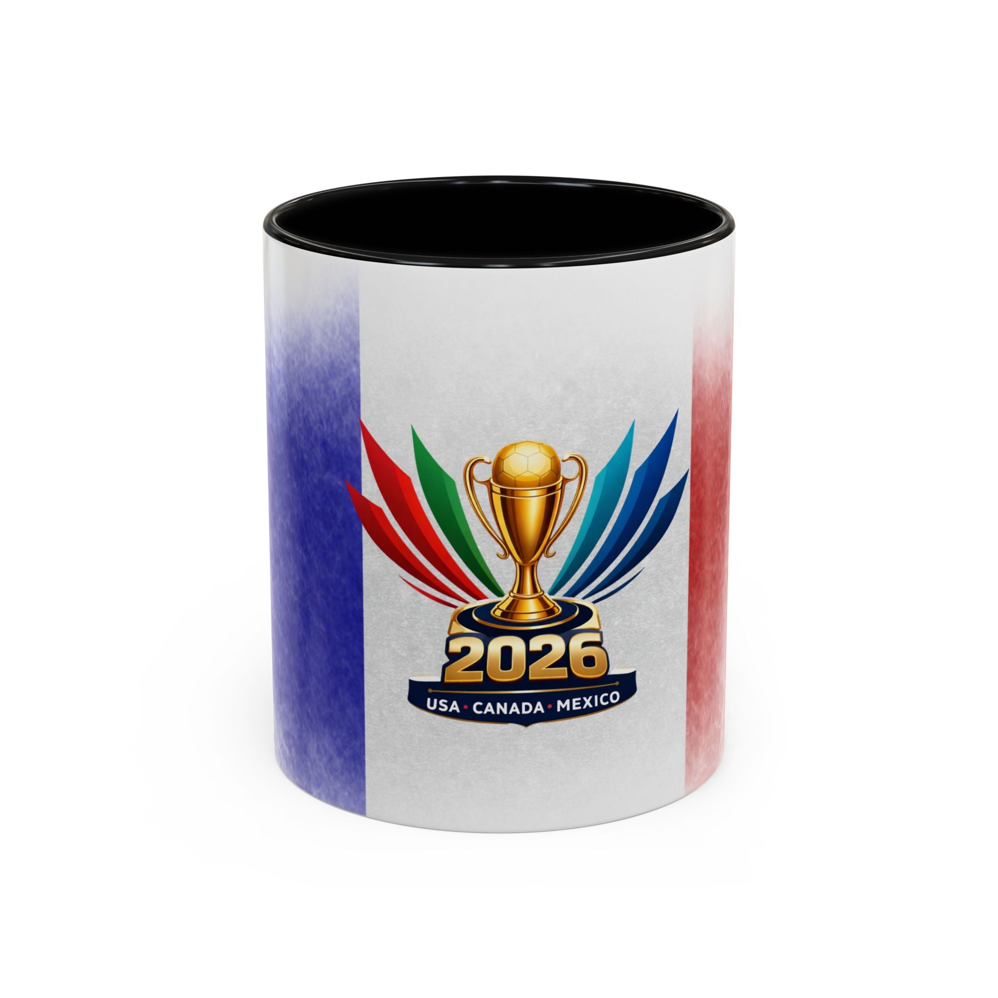 Soccer 2026 Commemorative Mug — France Accent Coffee Cup (11/15oz)