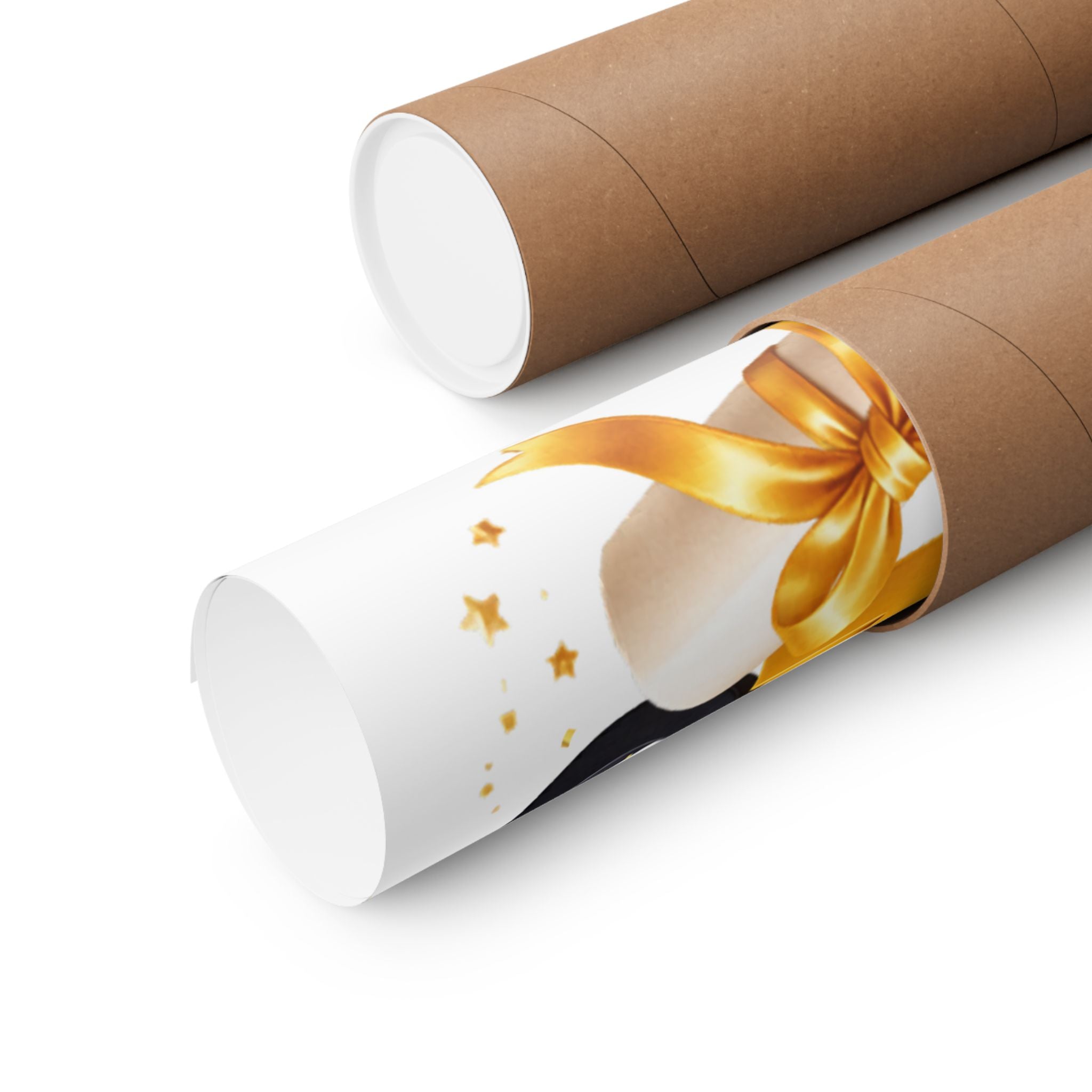 2026 Graduation Poster — Matte Vertical Graduation Wall Art with Cap & Diploma