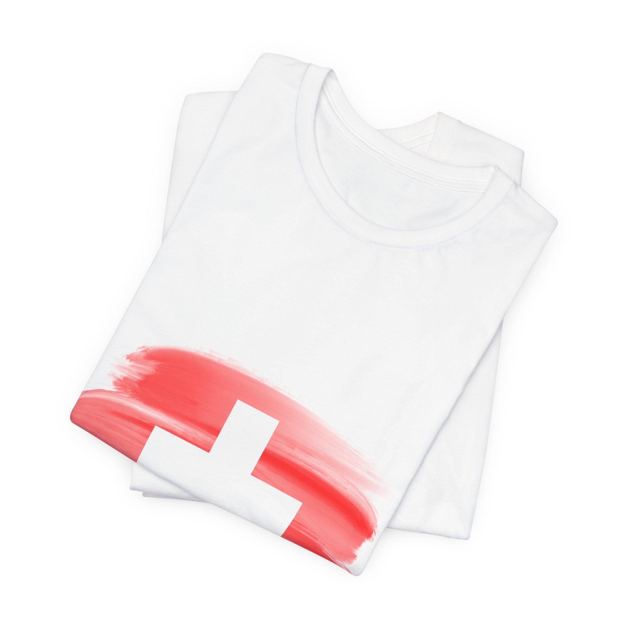 Swiss Flag T-Shirt — SUI Crest Short Sleeve Tee