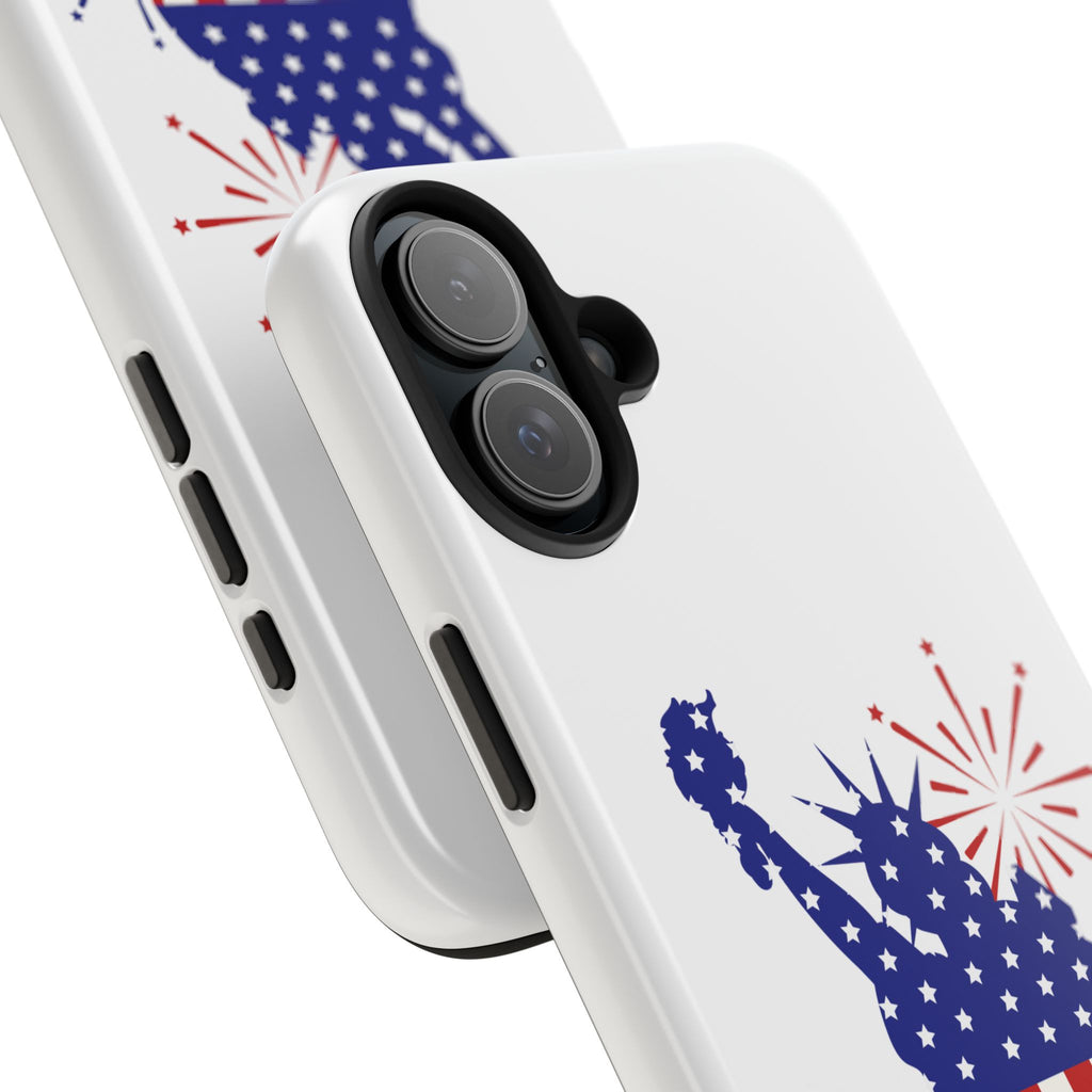 4th of July Tough Phone Case — Statue of Liberty USA Flag Design