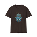 Hamsa Hand Tee with Evil Eye Print — Protective Symbol T-Shirt