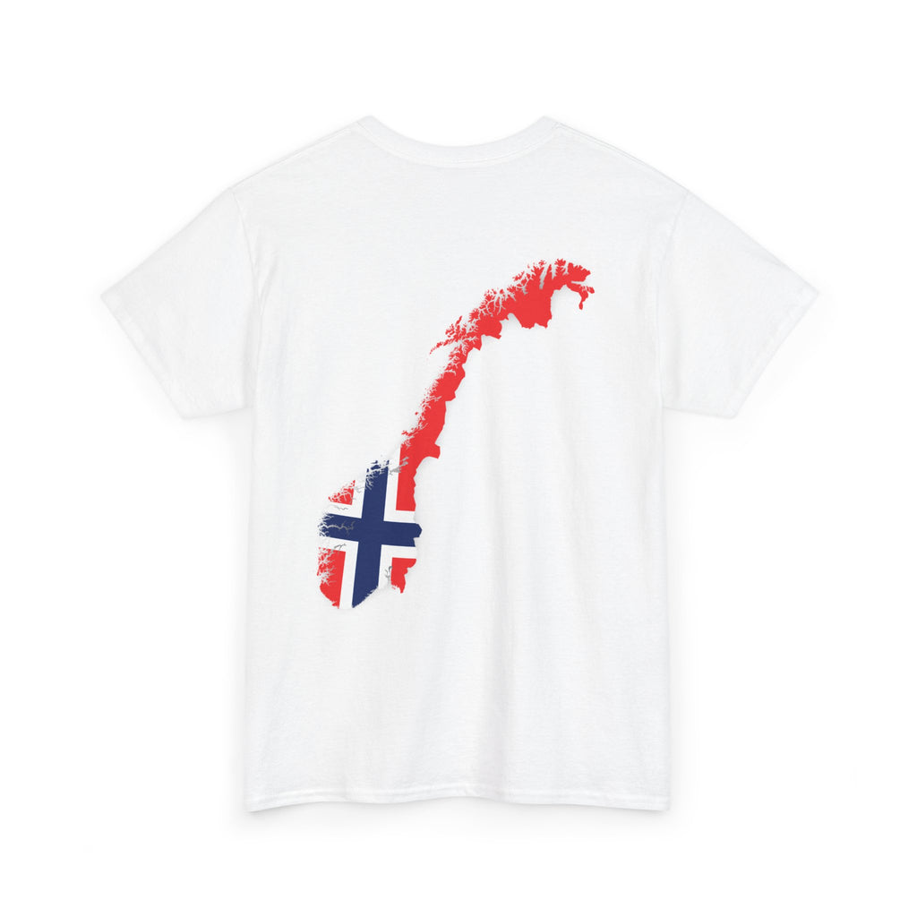 Norway 2026 Football Tee — Norwegian Flag Map Soccer Fan Shirt