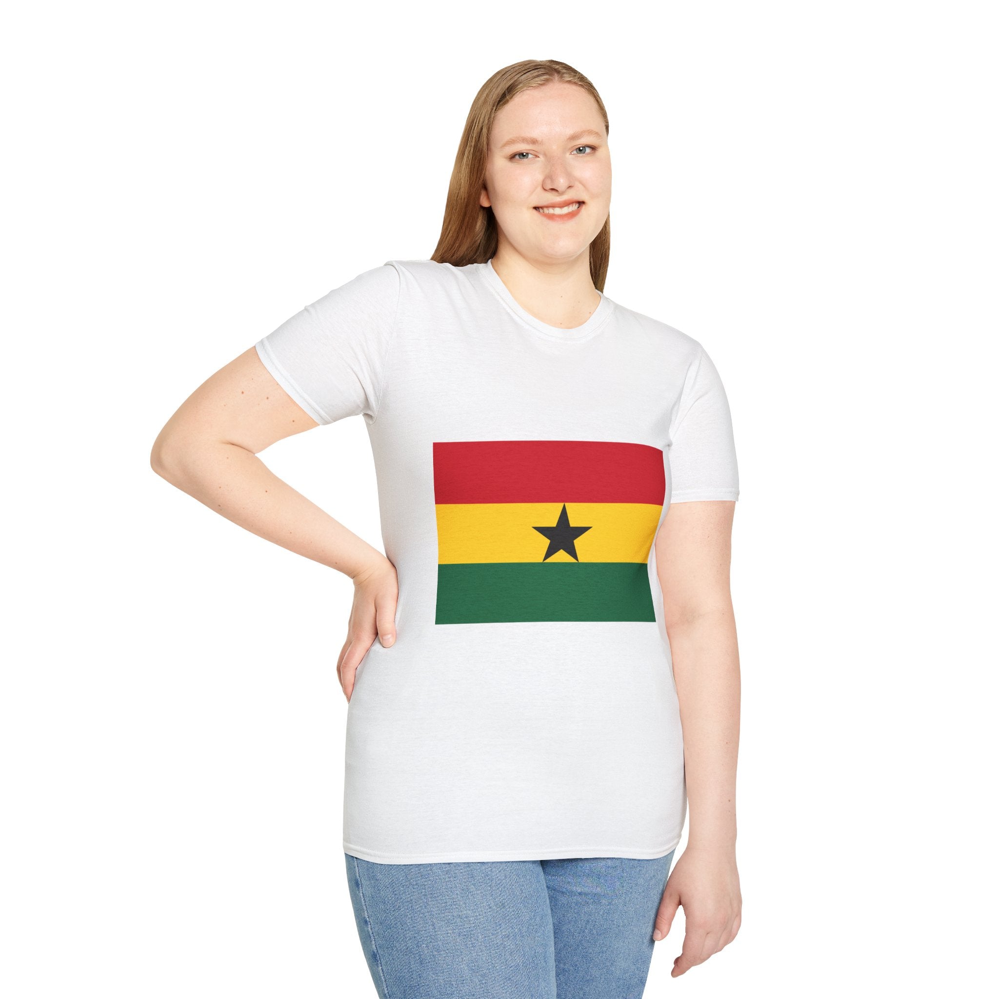 Ghana Flag T-Shirt — Ghana Cup Football Trophy Tee