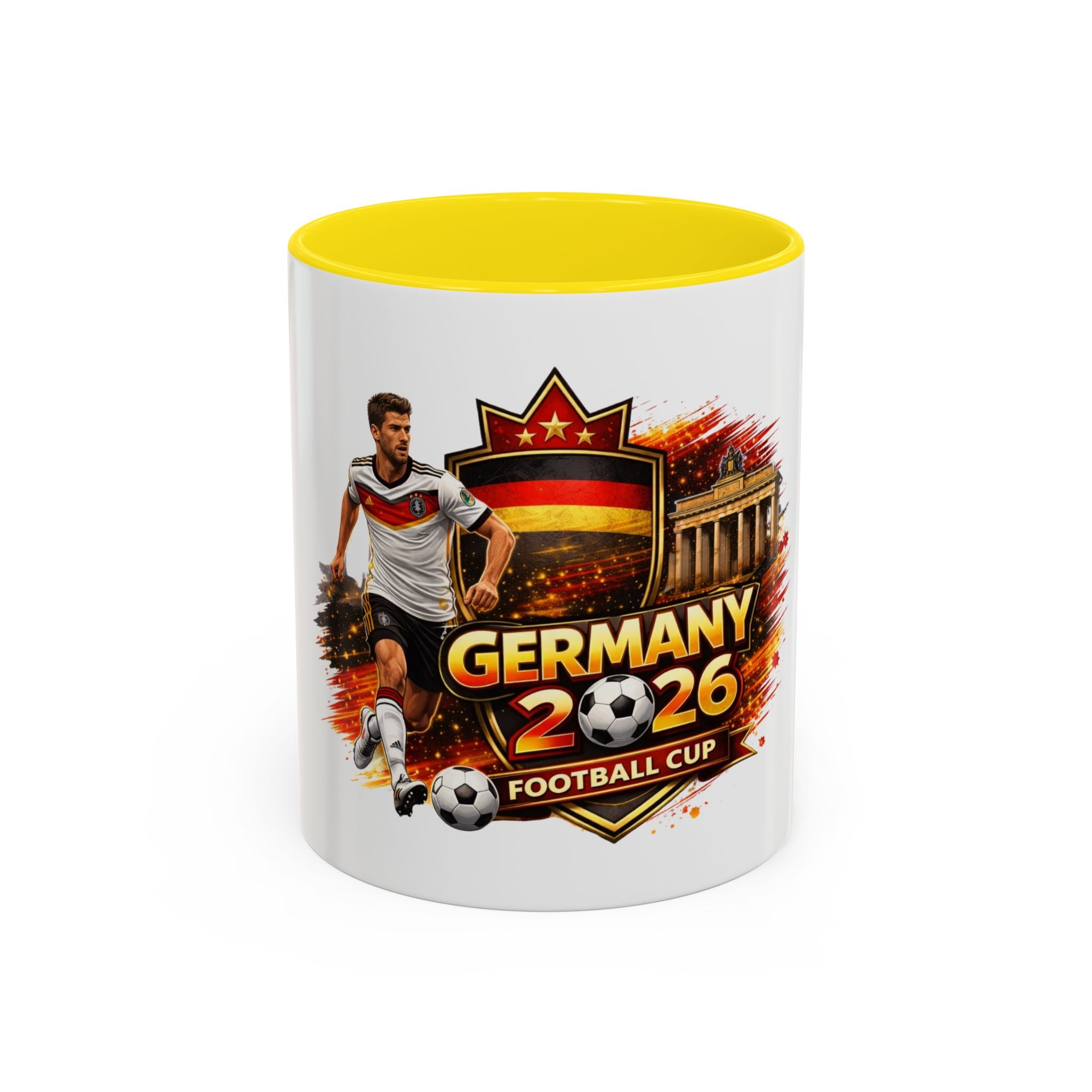 Germany 2026 Football Cup Coffee Mug – Soccer Fan Germany 2026 Accent Mug