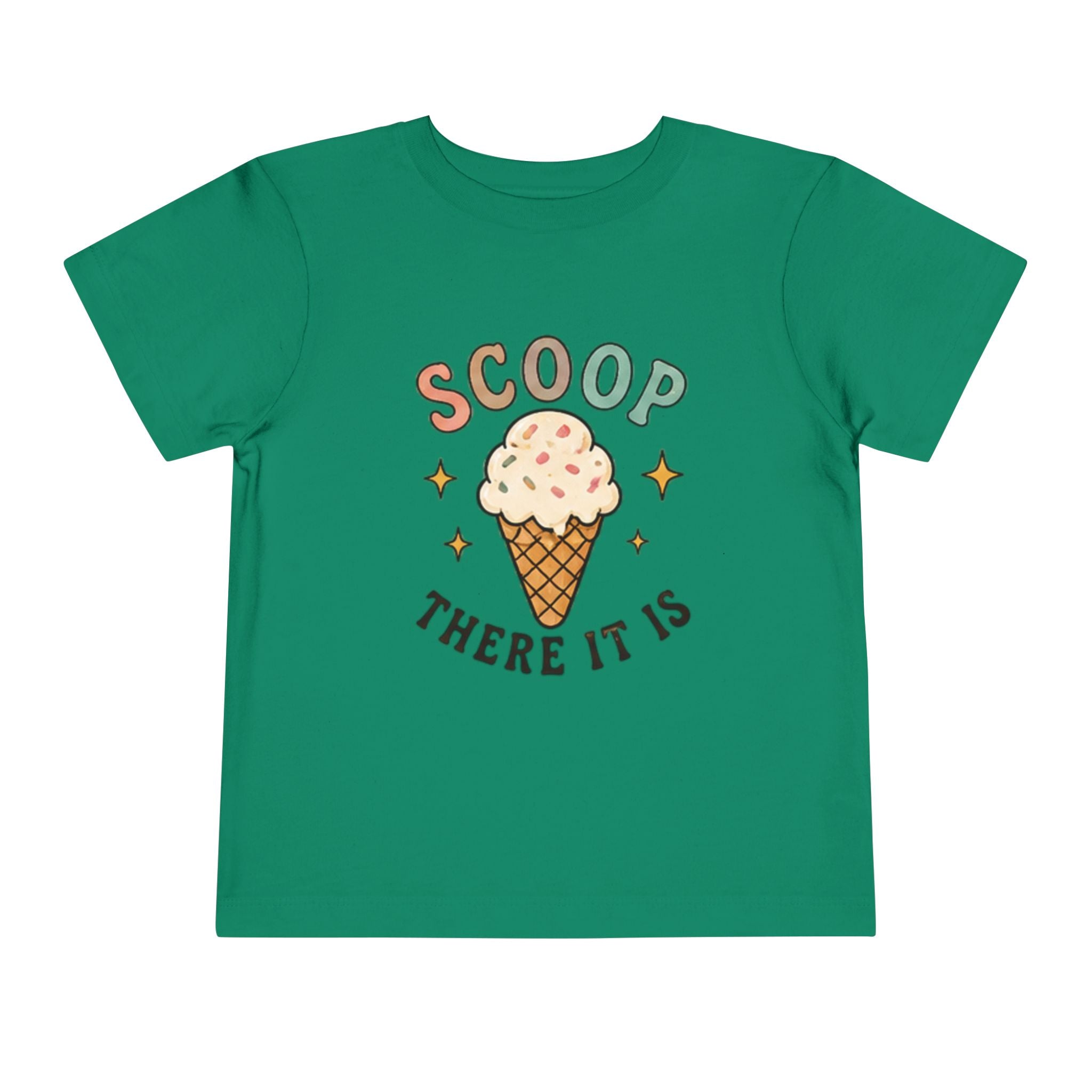 Toddler Tee — "Scoop There It Is" Ice Cream Graphic