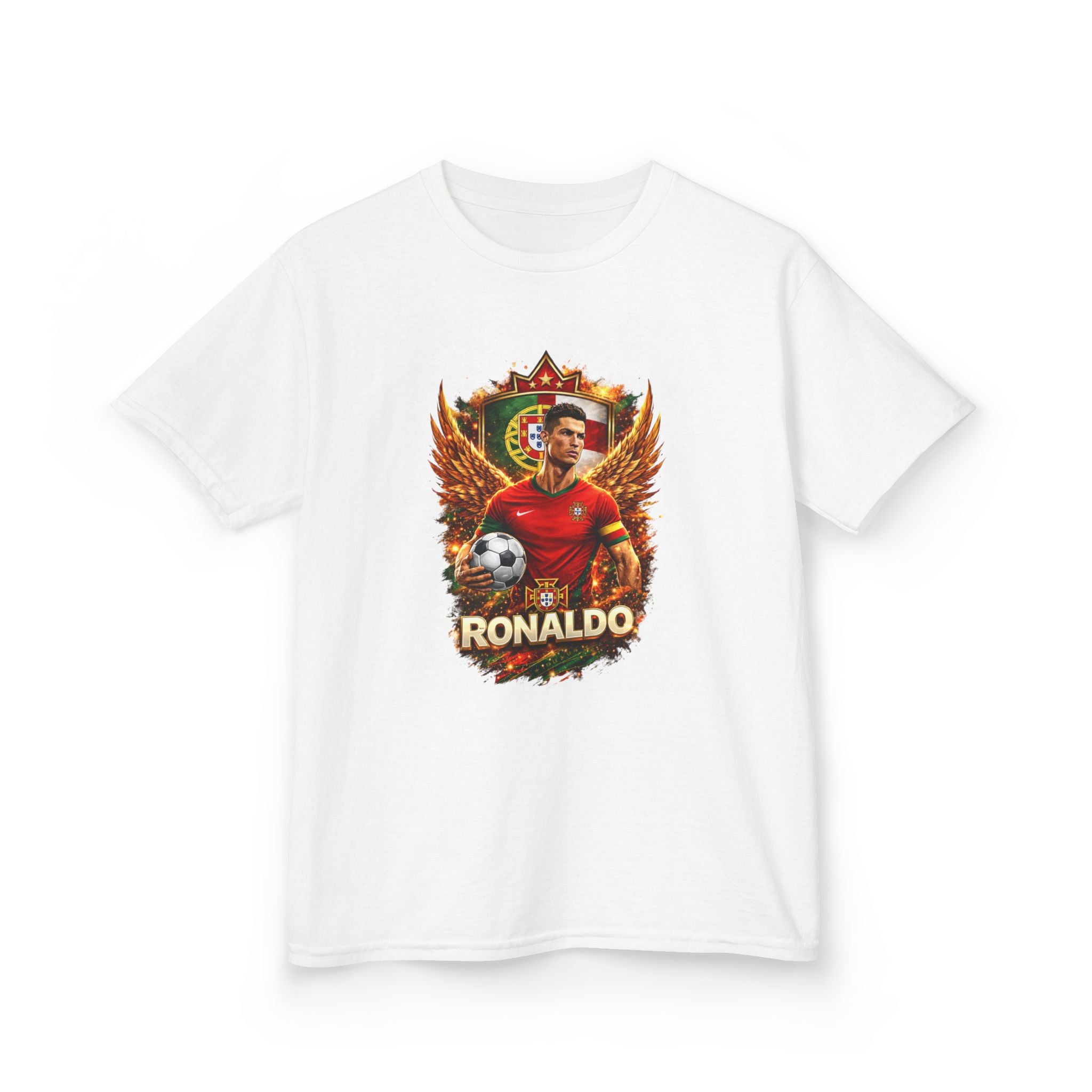 Kids Ronaldo Soccer T‑Shirt — Portugal 2026 Cup Jersey Tee