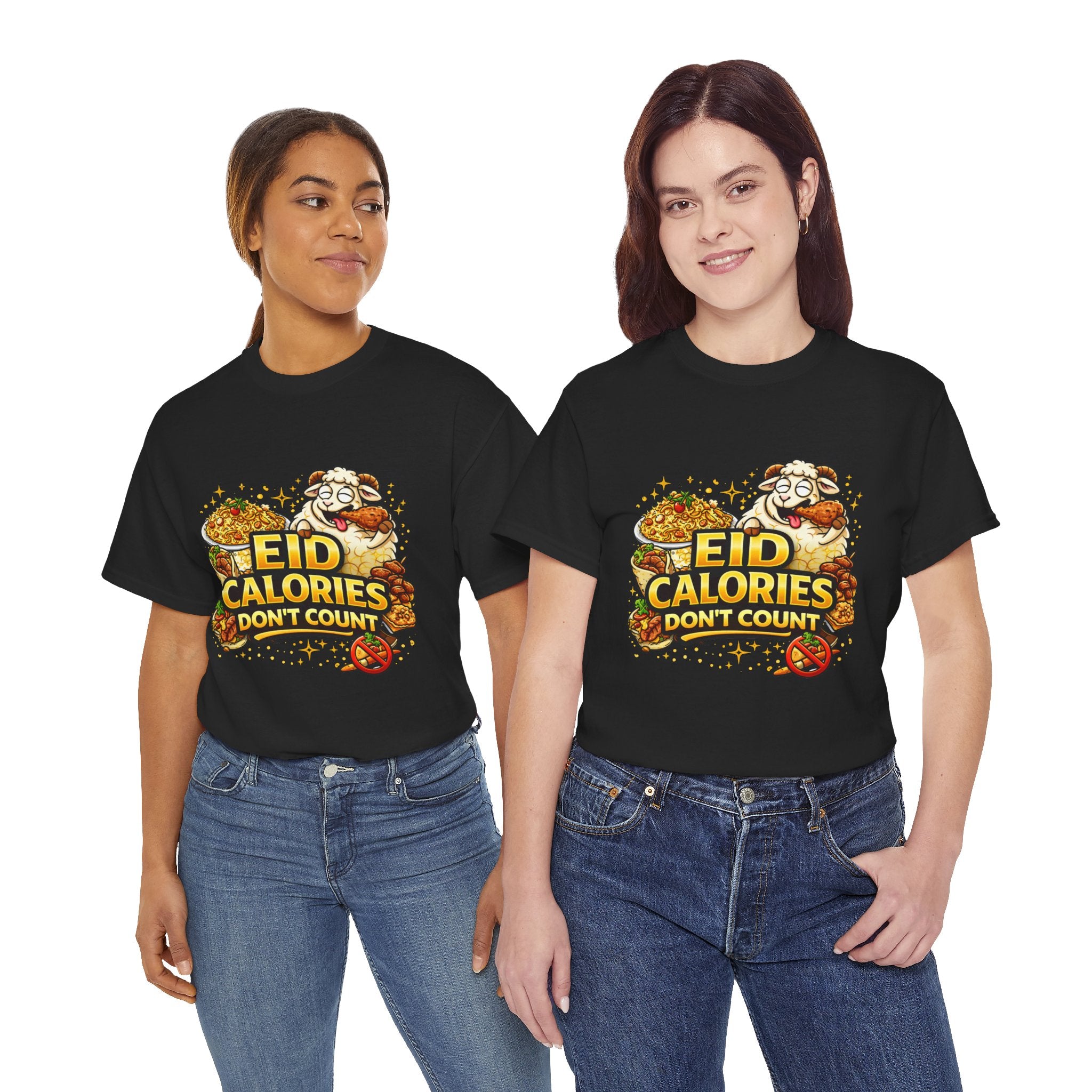 Eid Calories Don't Count Tee — Funny Eid Shirt for Ramadan Celebrations