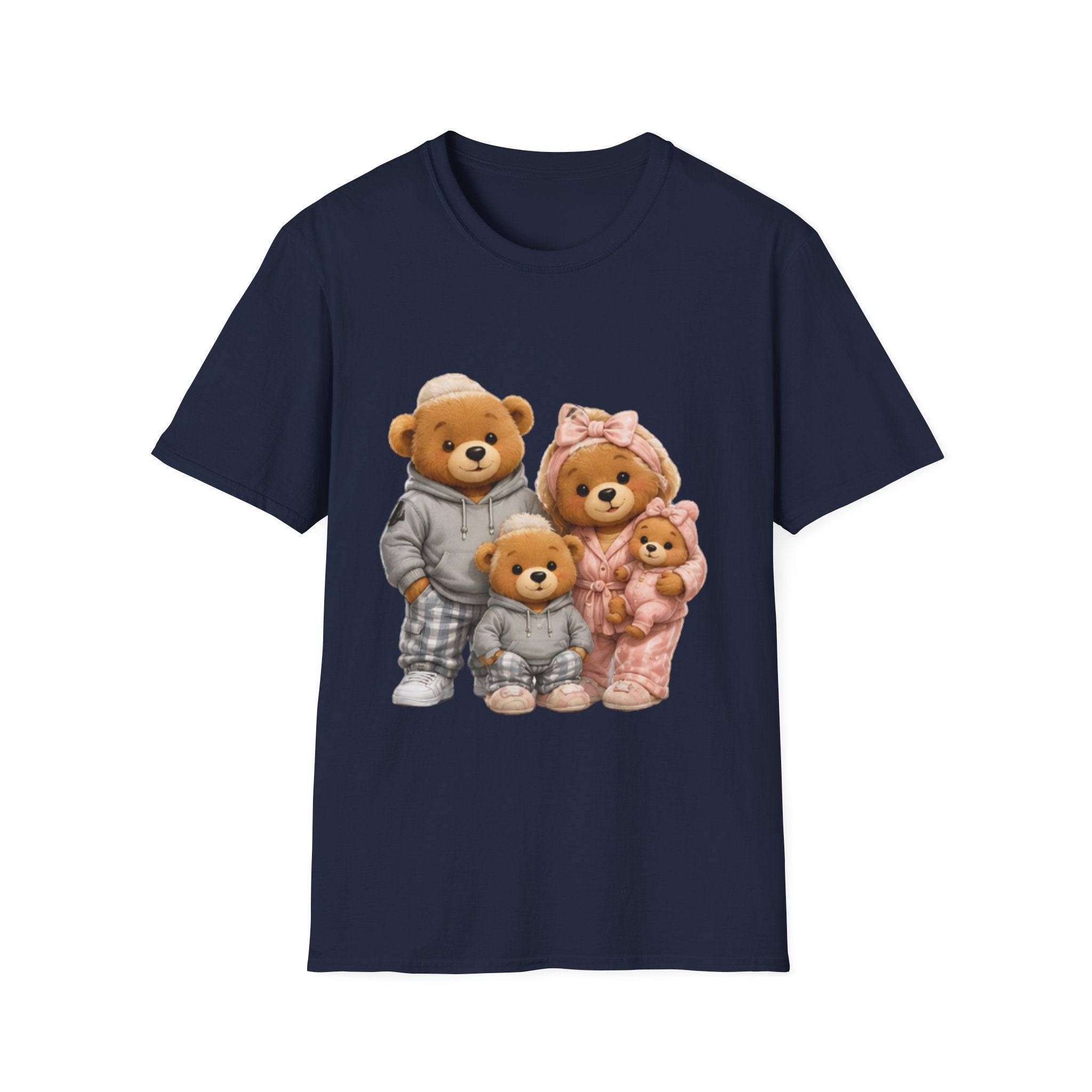 Teddy Bear Family unisex T‑Shirt — Cute Cozy Bears Graphic Tee for Parents & Kids