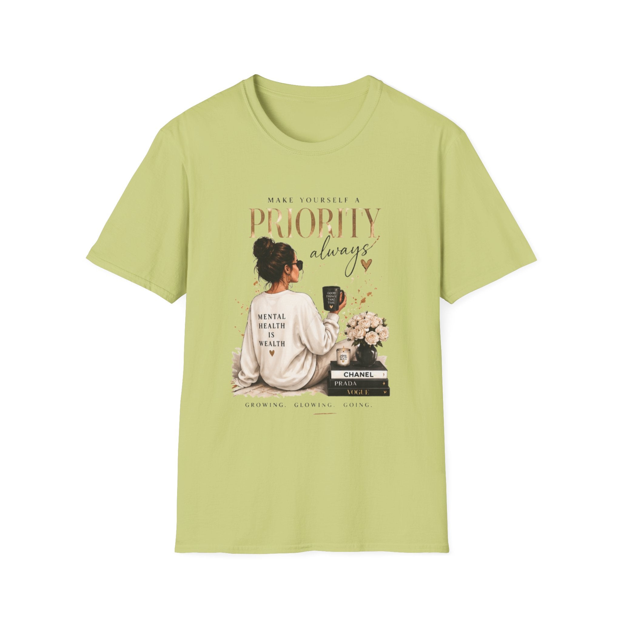 Prioritize Yourself T-Shirt – "Prioritiy Always" Self-Care Graphic Tee