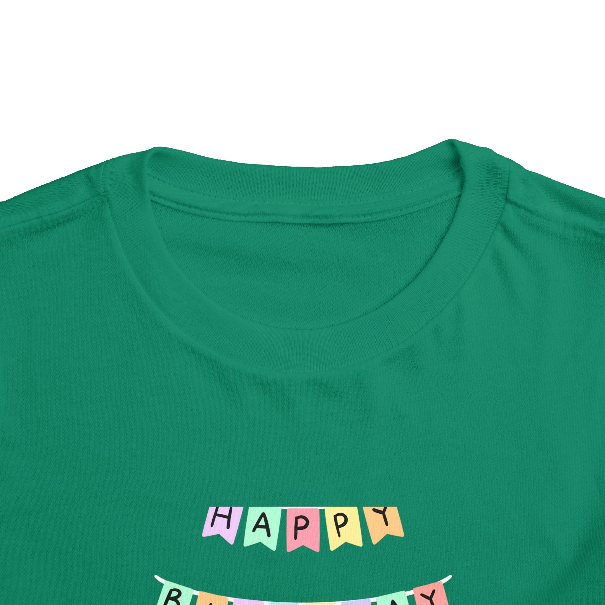 Toddler Birthday Castle Tee — "Happy Birthday" Princess Shirt