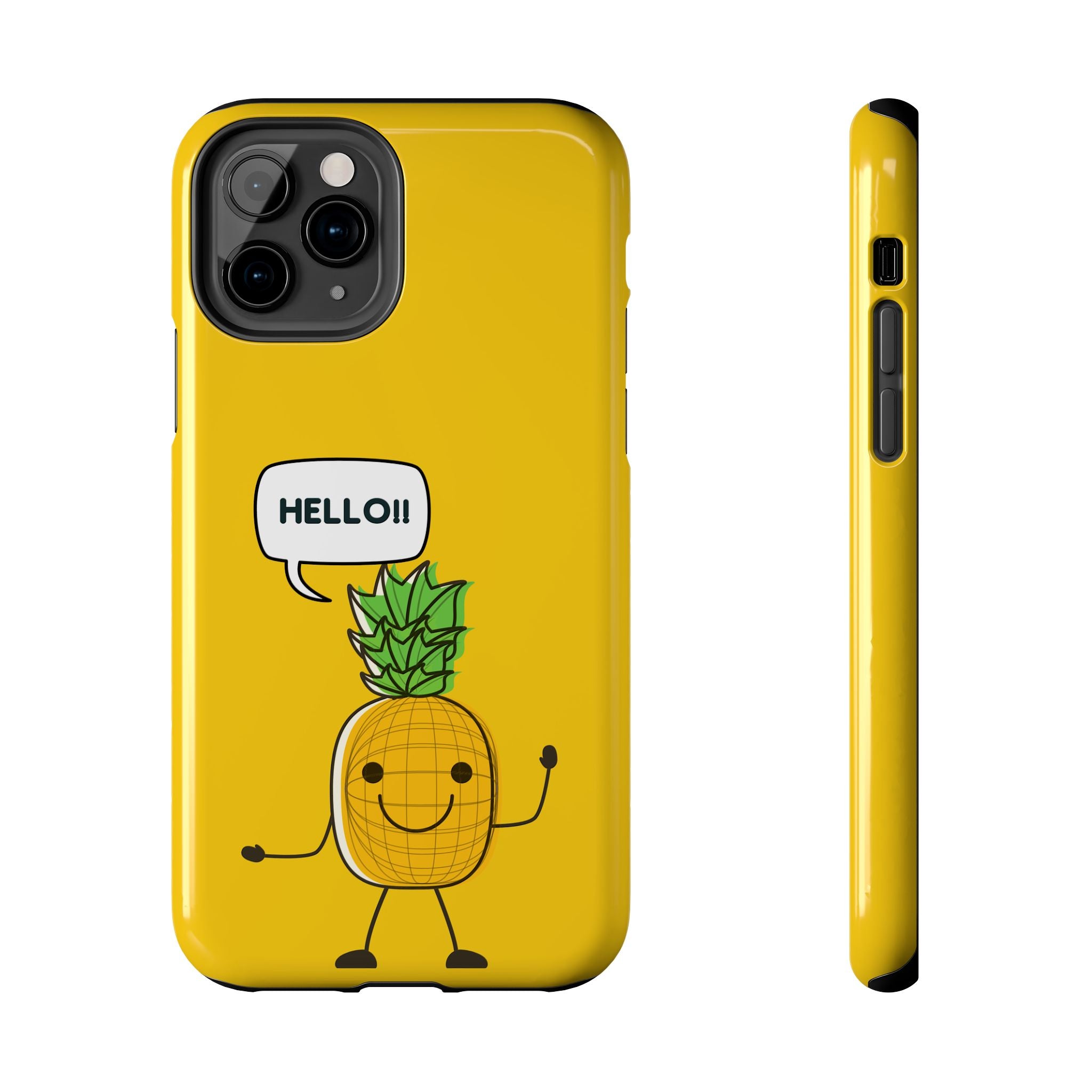 Pineapple 'HELLO!!' Tough Phone Case