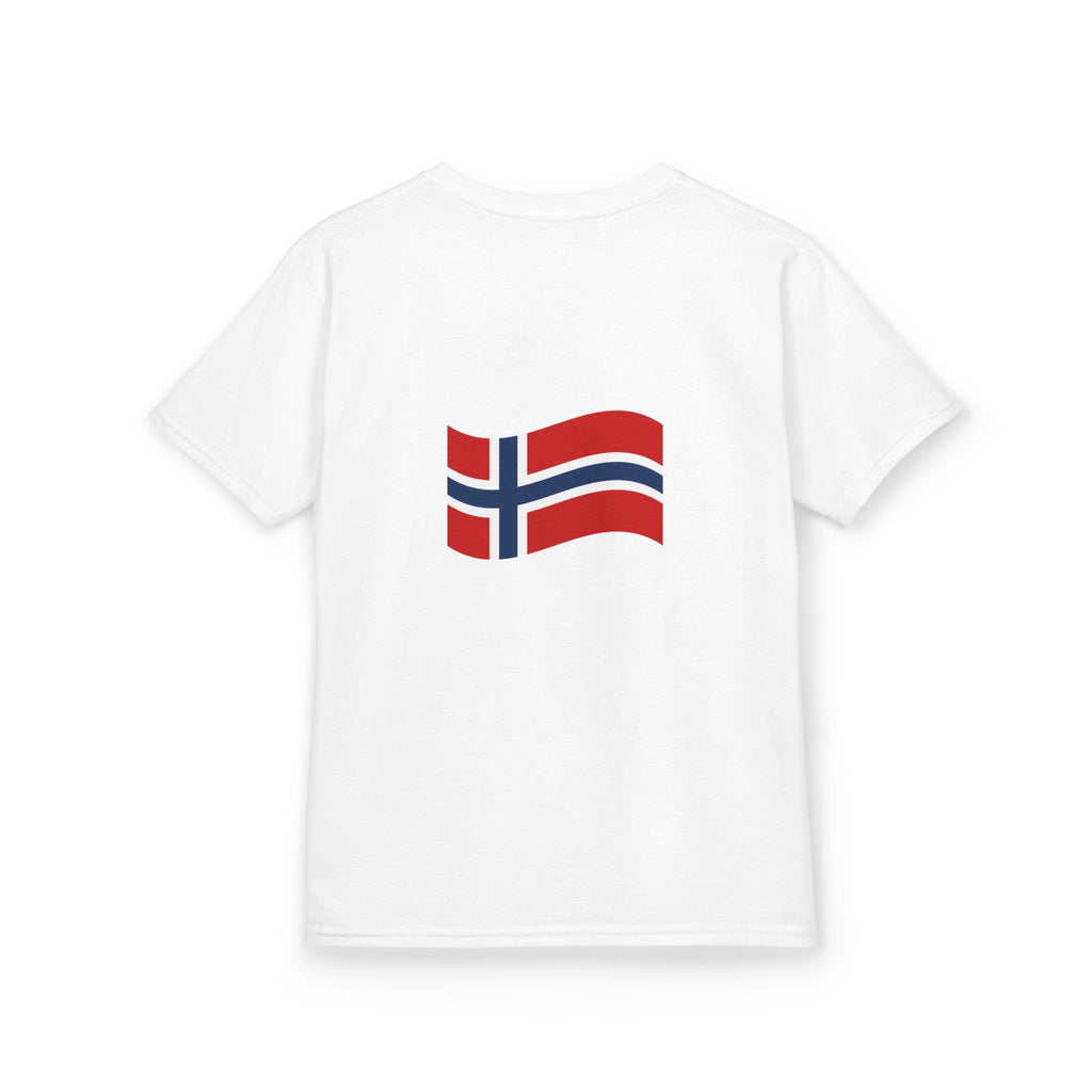 Norway 2026 Kids T‑Shirt – Norwegian Flag & Viking Adventure Design