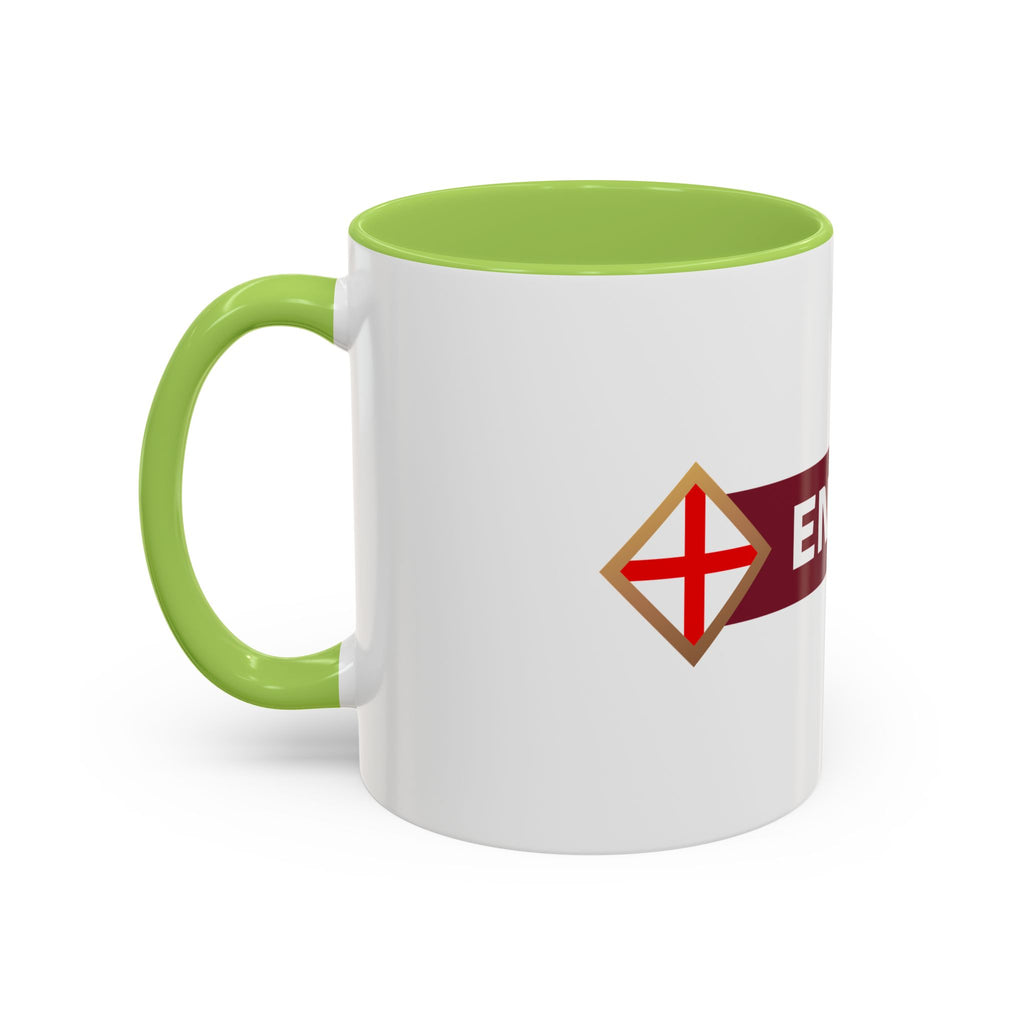 England 2026 Soccer Cup Accent Coffee Mug (11, 15oz)