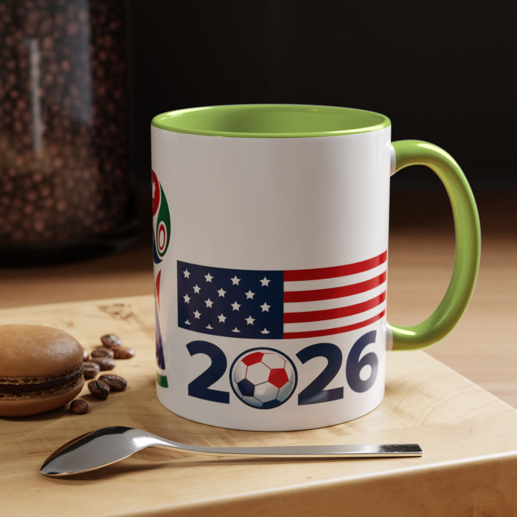 2026 cup USA+Canada Soccer Coffee Mug — 11/15oz Accent