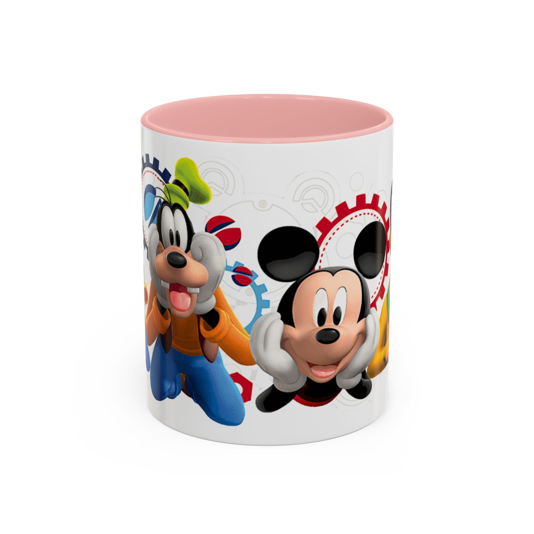 Disney Mickey & Friends Accent Coffee Mug – Mickey, Goofy & Pluto Cartoon Gift (11oz)