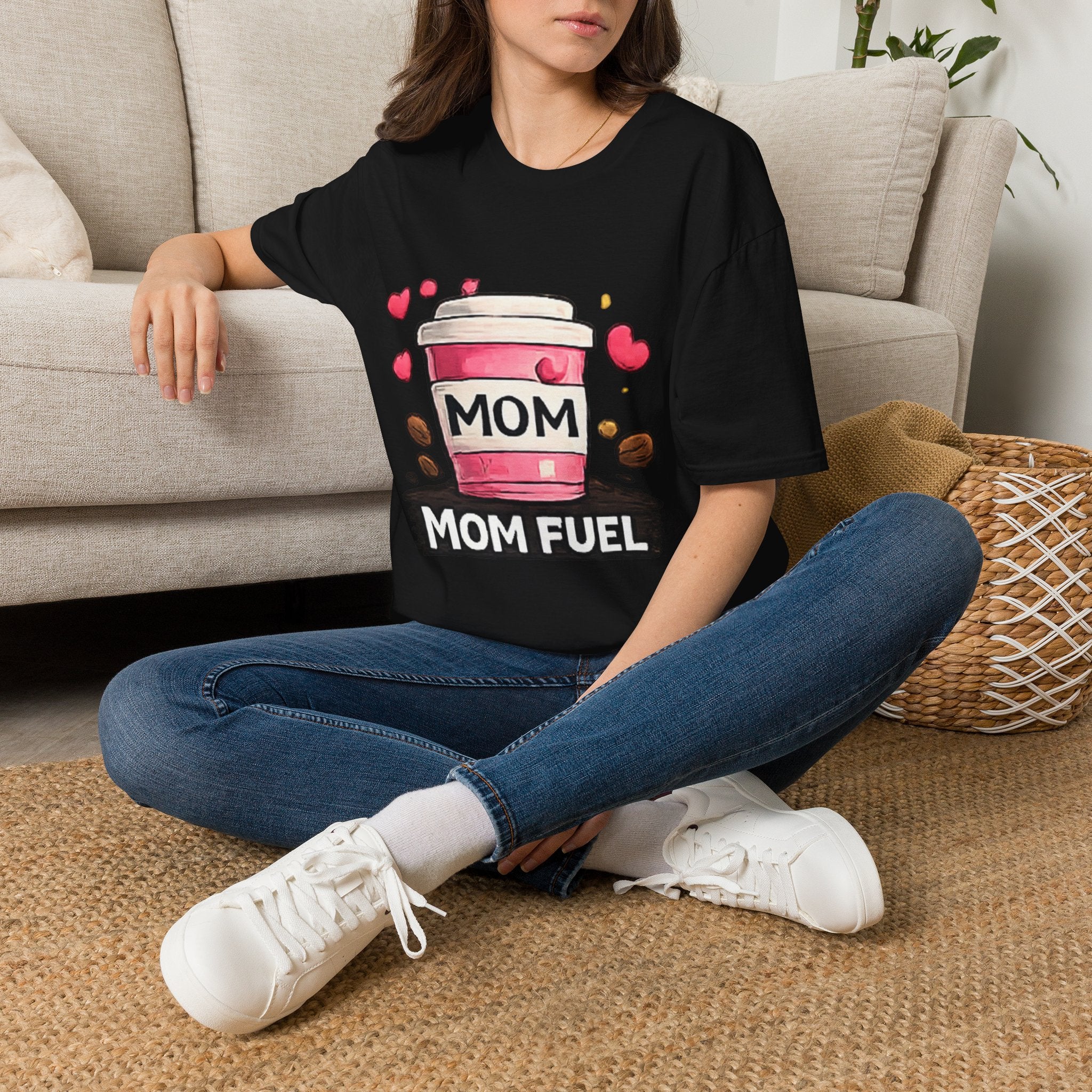 Mom Fuel T-Shirt — Cute Coffee Cup Mother's Day Tee