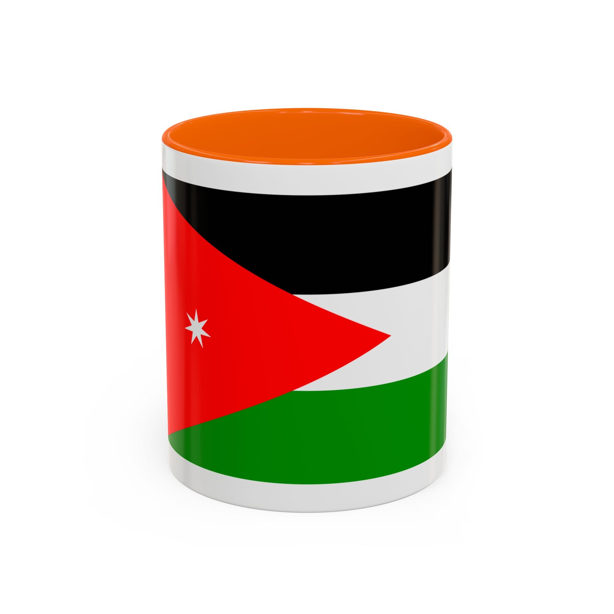Jordan Flag Accent Coffee Mug – Patriotic Jordanian Tea & Coffee Cup (11/15oz)
