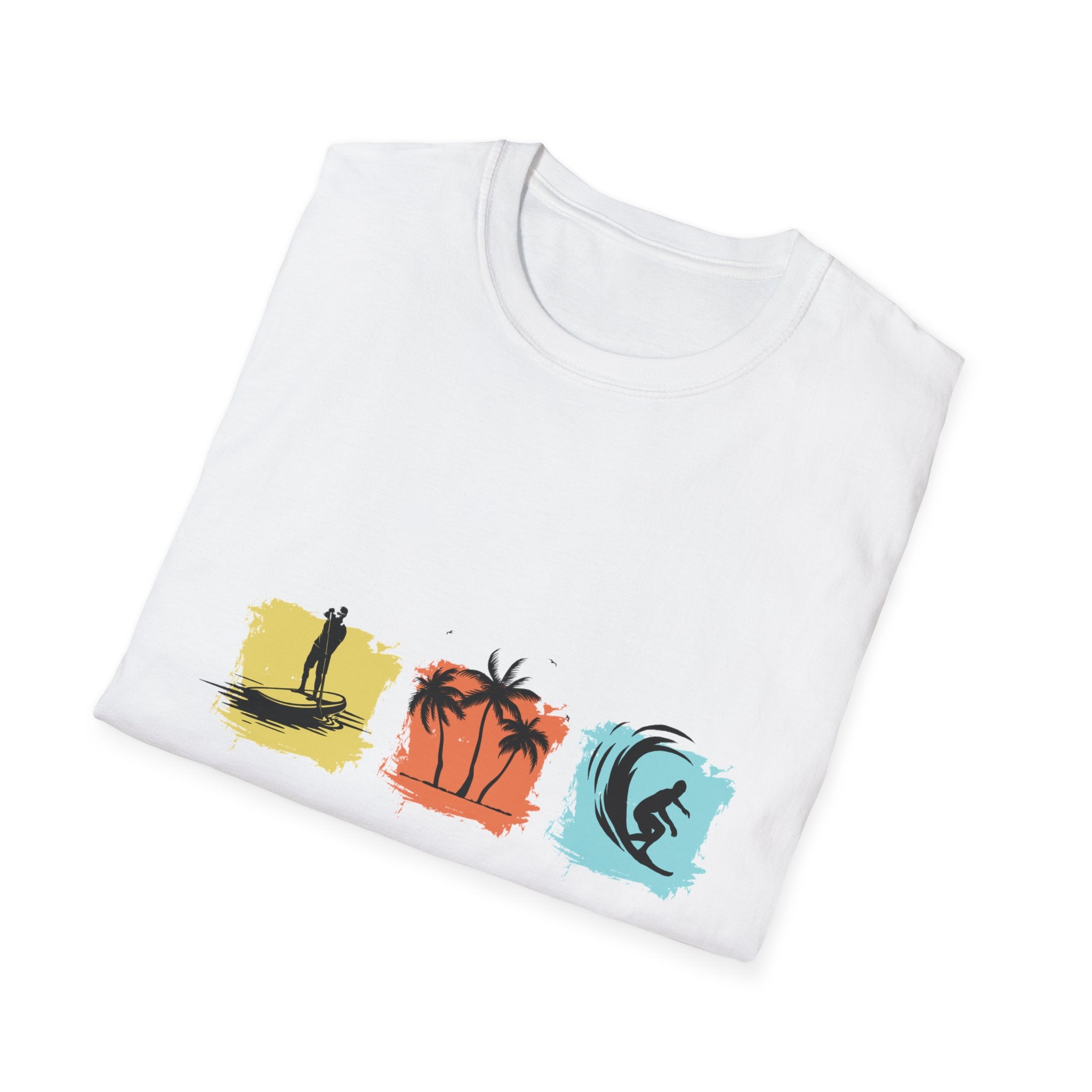 Vacation Vibes T-Shirt — Beach Surf Palm Tree Graphic Tee
