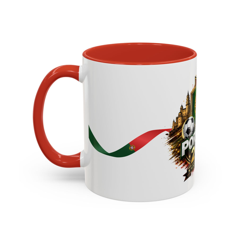 Portugal 2026 Soccer Mug – Portugal Flag & Crest Accent Coffee Cup