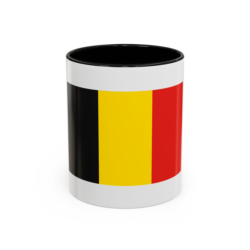 Belgium Flag Accent Coffee Mug — Belgian Pride 11/15oz