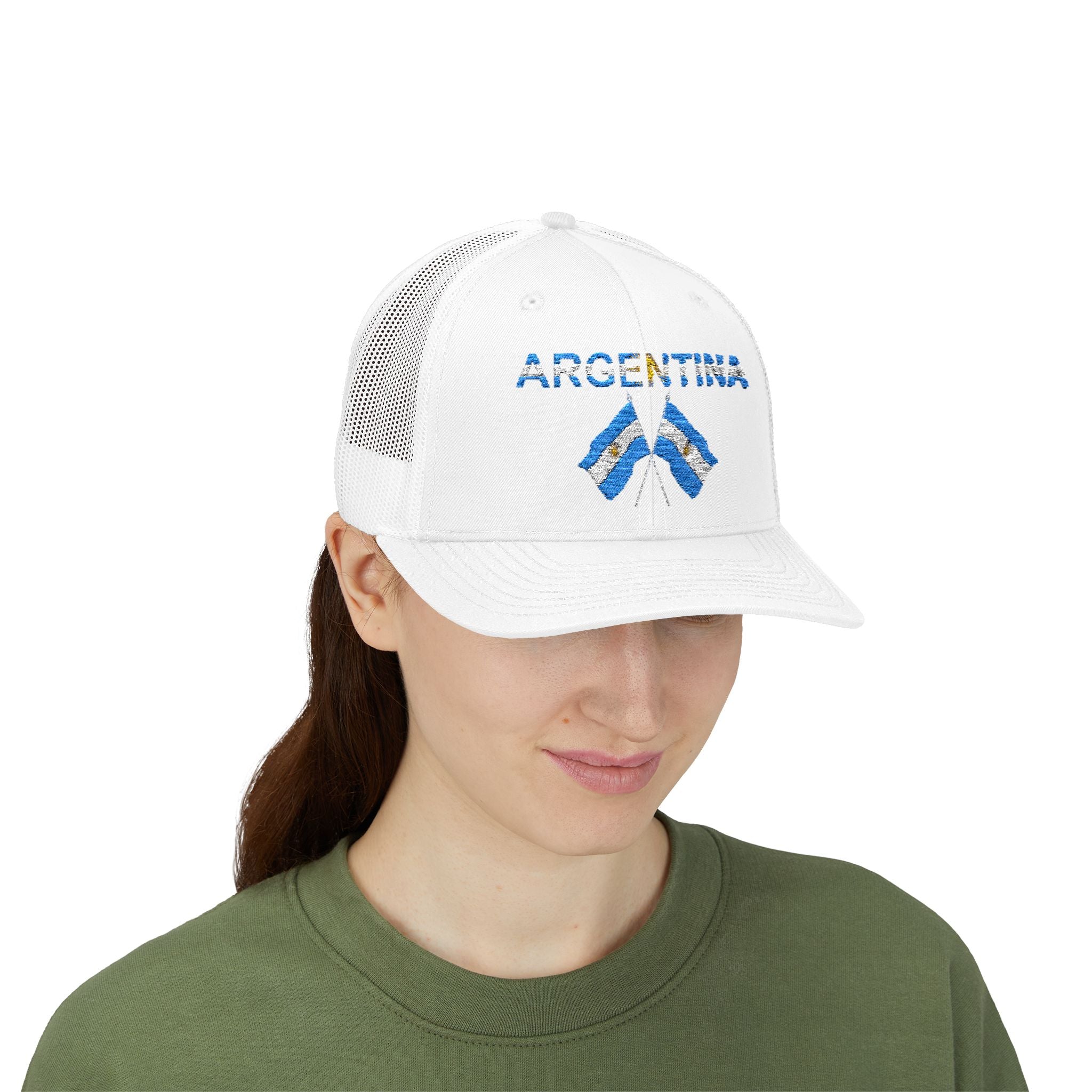 Argentina Flag Trucker Hat – Vintage-style Snapback Cap