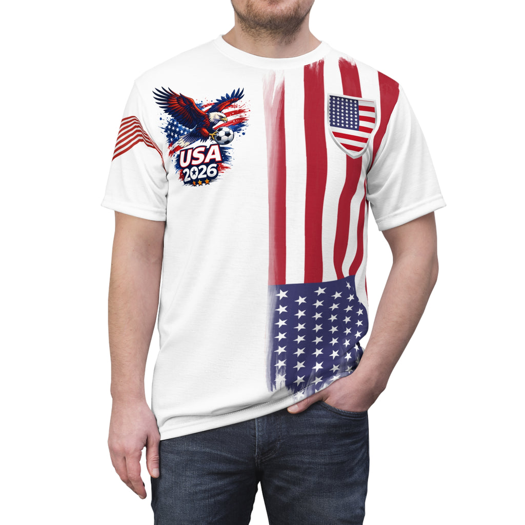 USA 2026 Flag Eagle Tee — Patriotic American Graphic T-Shirt