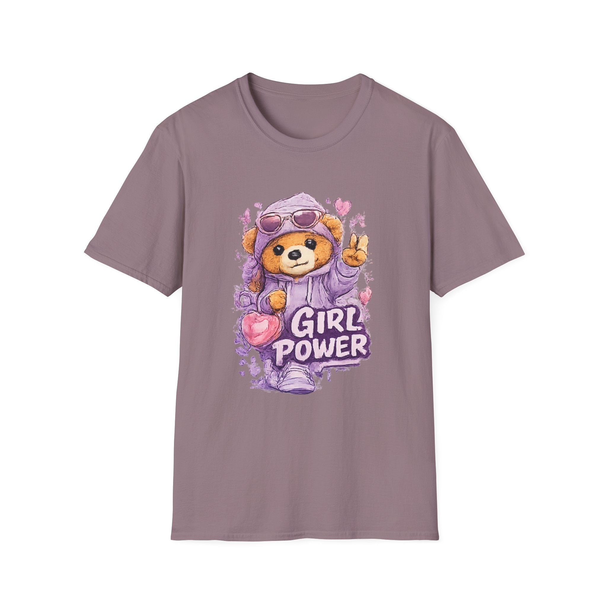 Girl Power Bear T-Shirt — Cute Feminist Graphic Tee