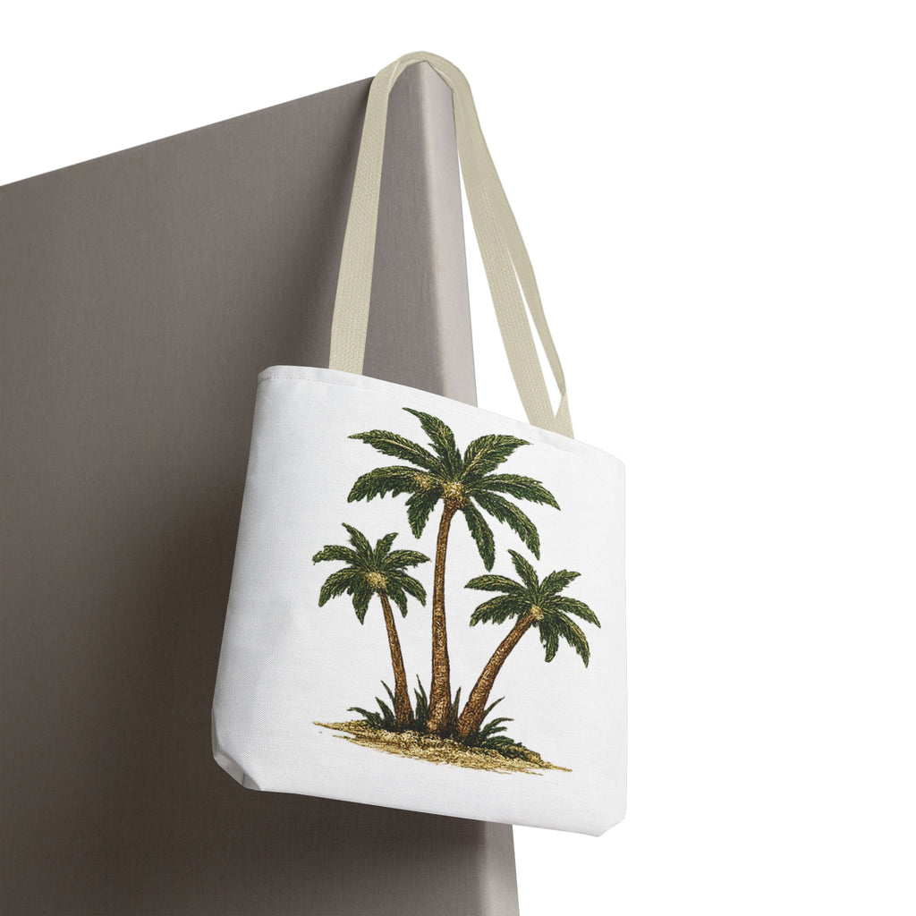 Palm Tree Tote Bag — Tropical Beach Canvas Tote for Summer, Vacation & Everyday Use