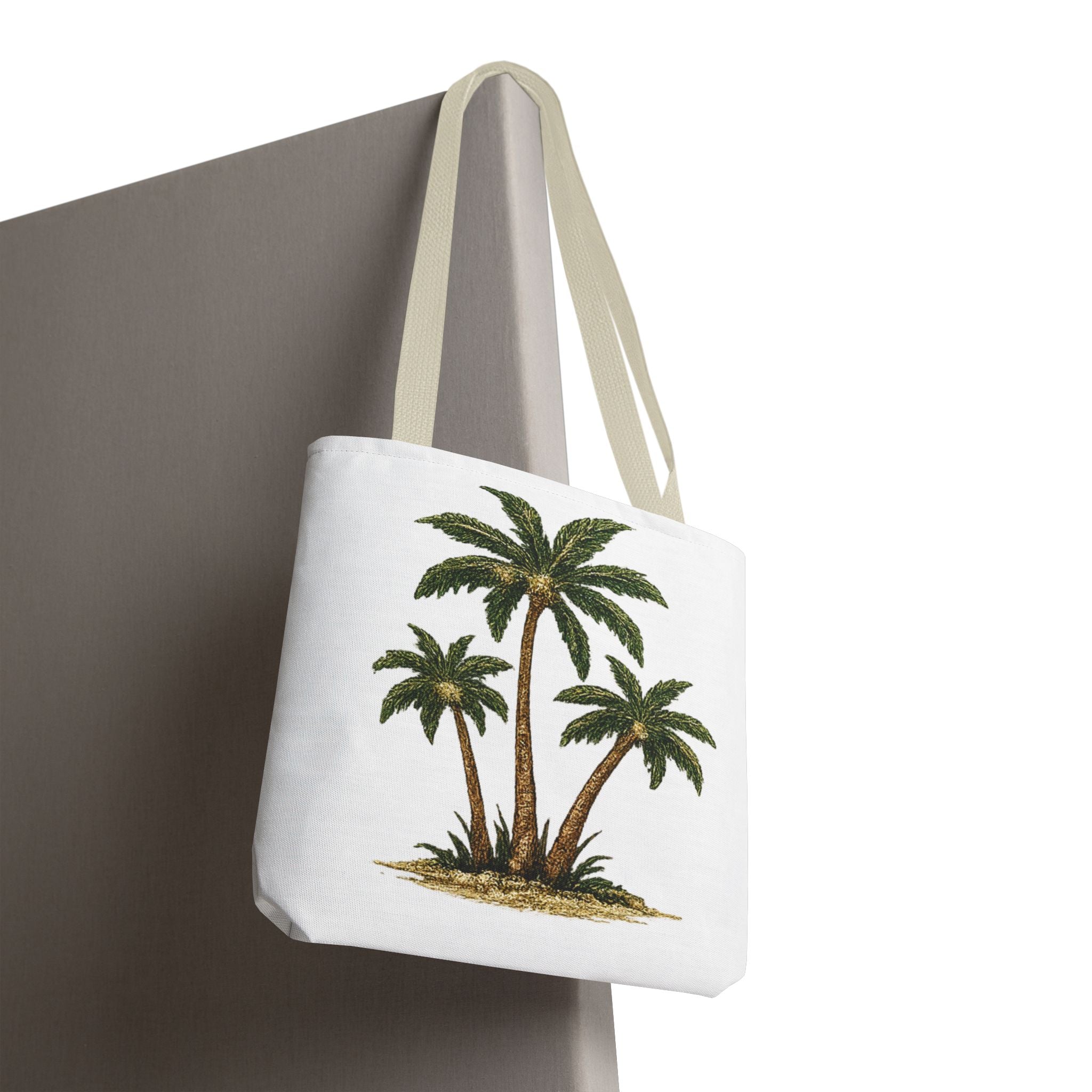 Palm Tree Tote Bag — Tropical Beach Canvas Tote for Summer, Vacation & Everyday Use