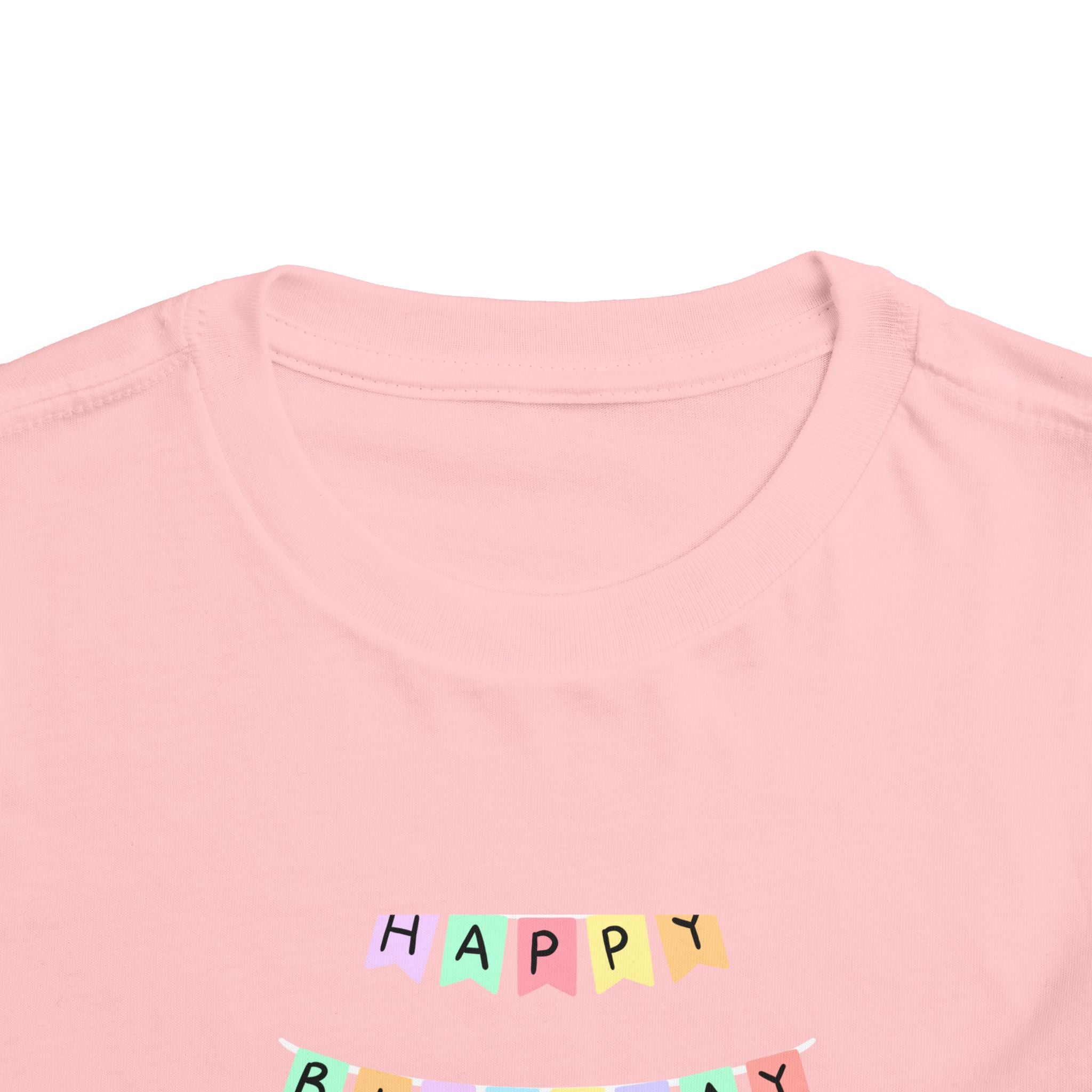 Toddler Birthday Castle Tee — "Happy Birthday" Princess Shirt
