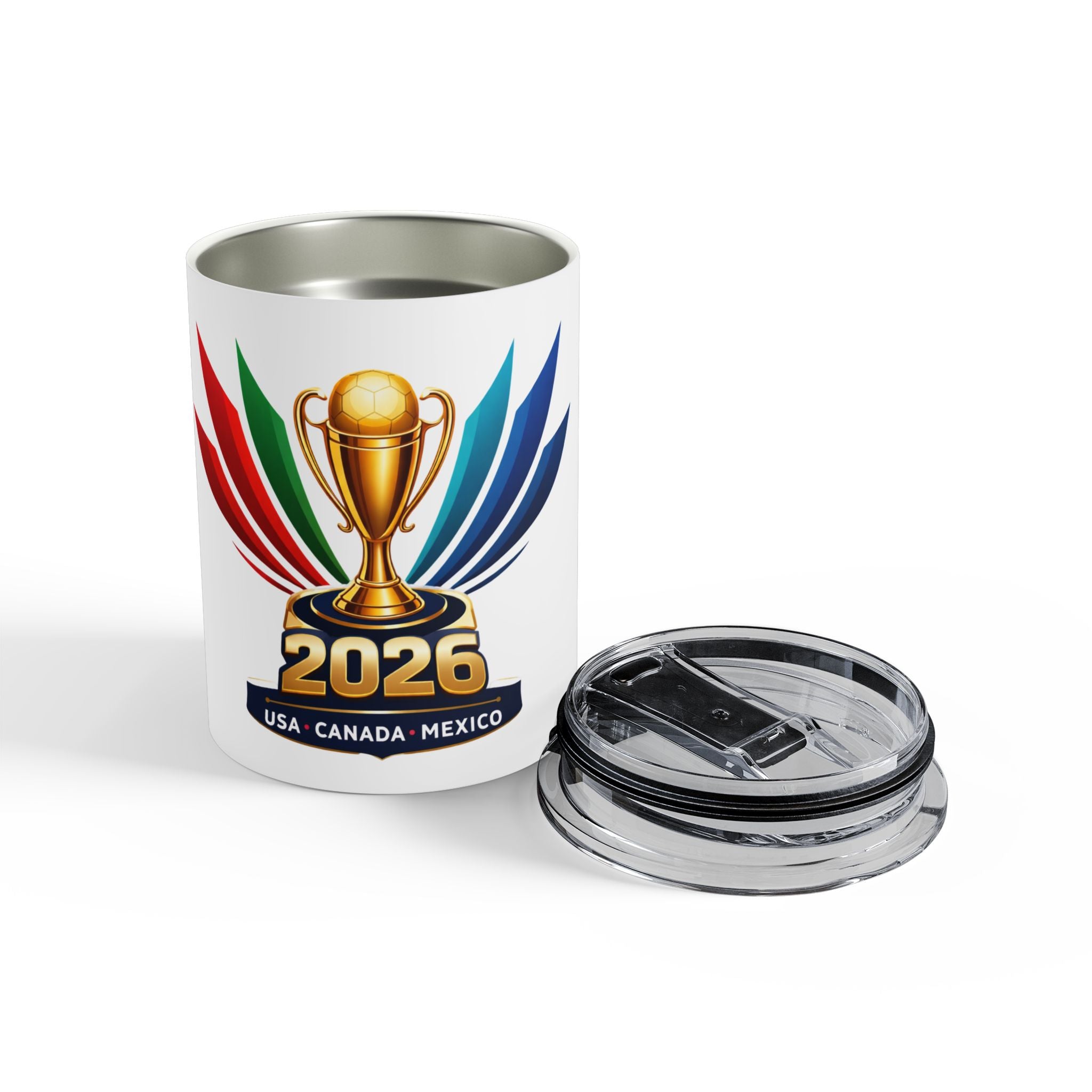 2026 Championship Travel Tumbler — USA Canada Mexico Trophy Design (10oz)