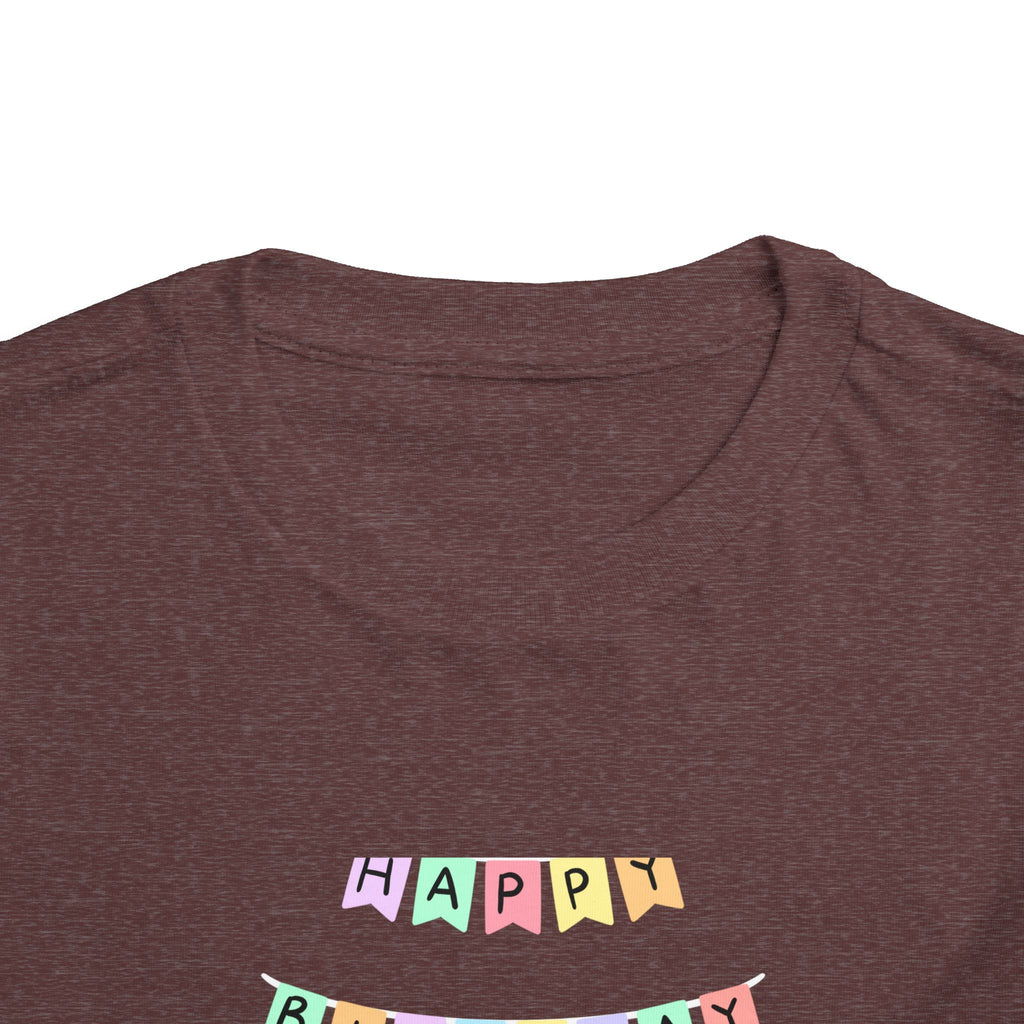 Toddler Birthday Castle Tee — "Happy Birthday" Princess Shirt